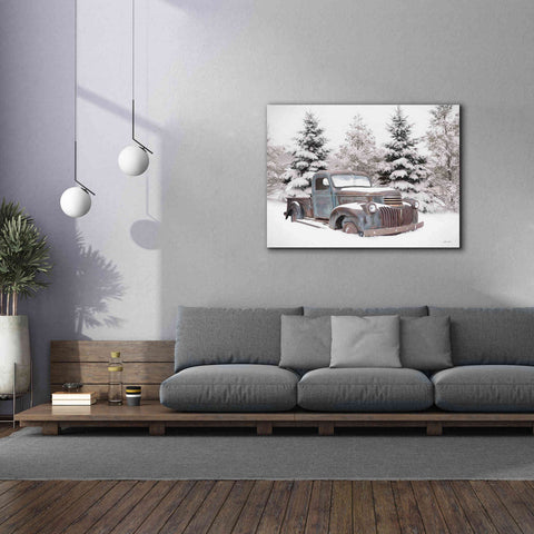 Image of 'Chevy at the Tree Farm' by Lori Deiter, Canvas Wall Art,54 x 40