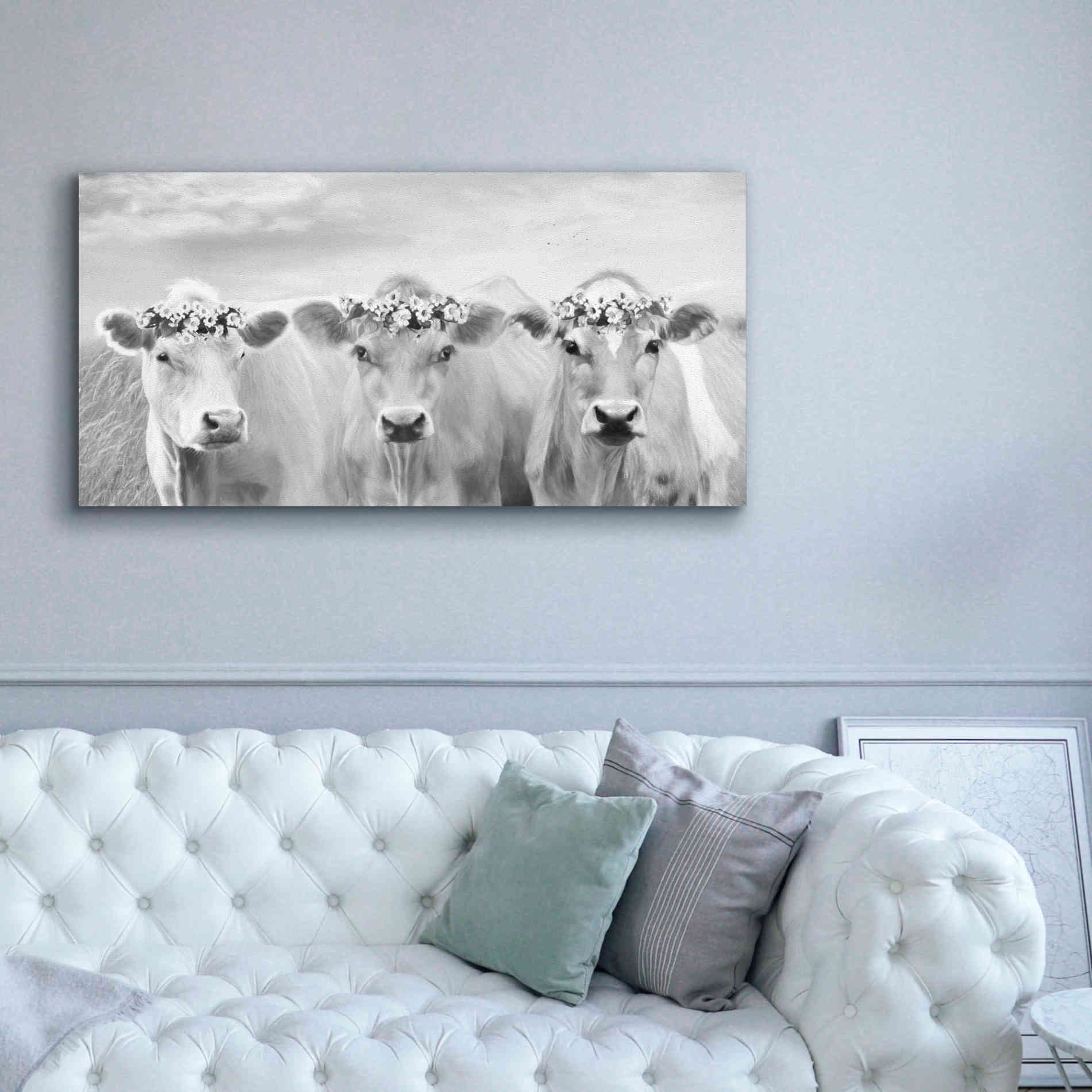 'The Flower Girls' by Lori Deiter, Canvas Wall Art,60 x 30