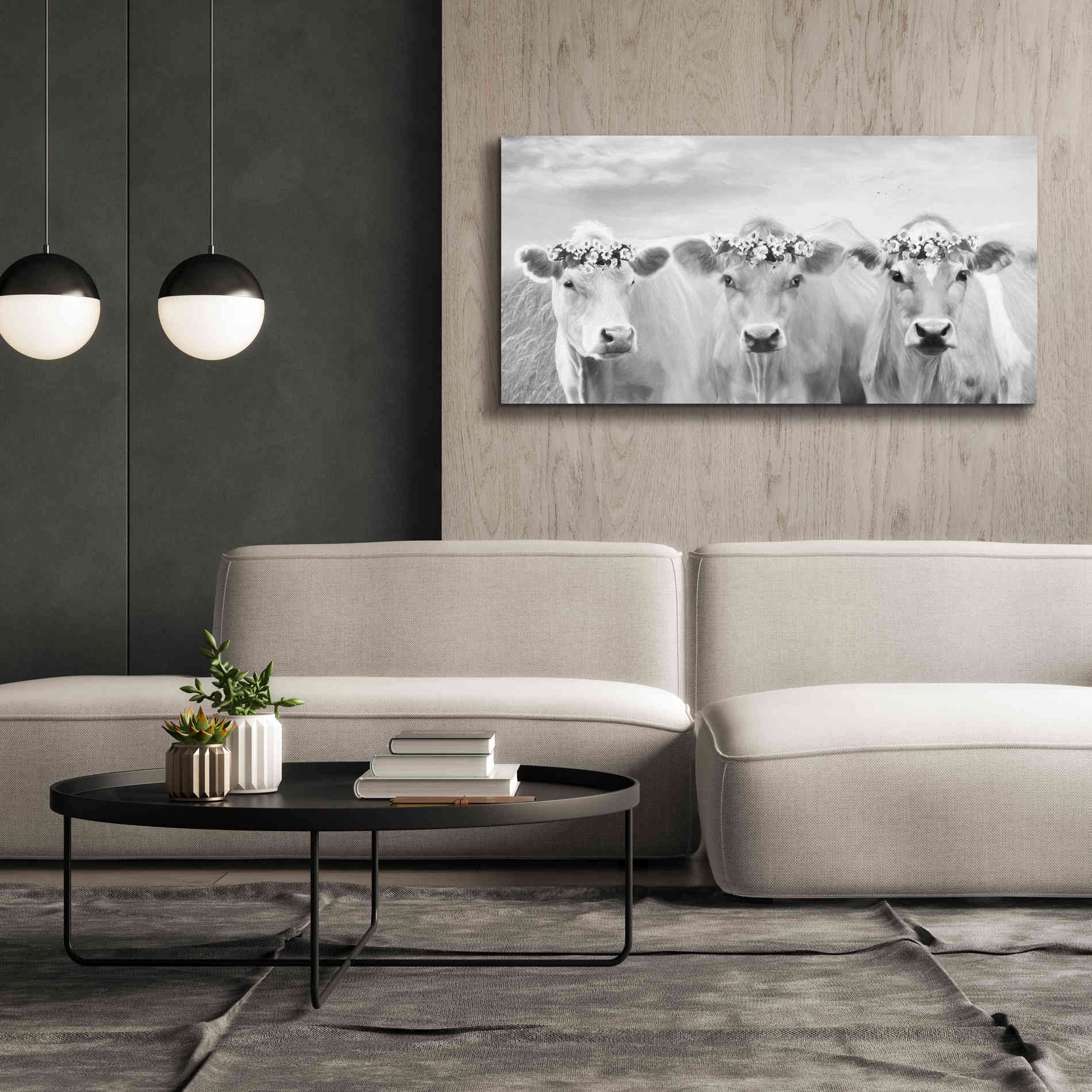 'The Flower Girls' by Lori Deiter, Canvas Wall Art,60 x 30