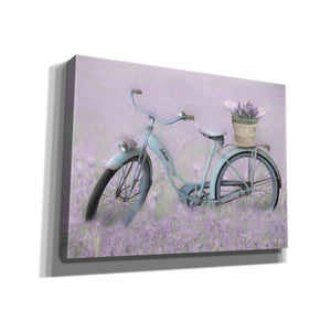 'Bicycle in Lavender' by Lori Deiter, Canvas Wall Art