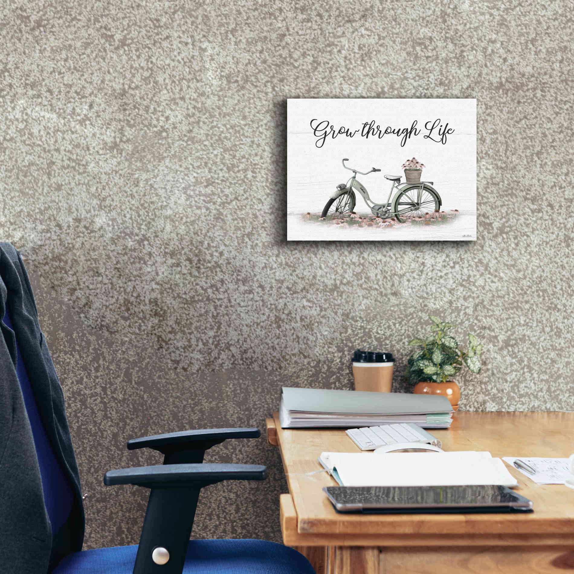 'Grow Through Life' by Lori Deiter, Canvas Wall Art,16 x 12