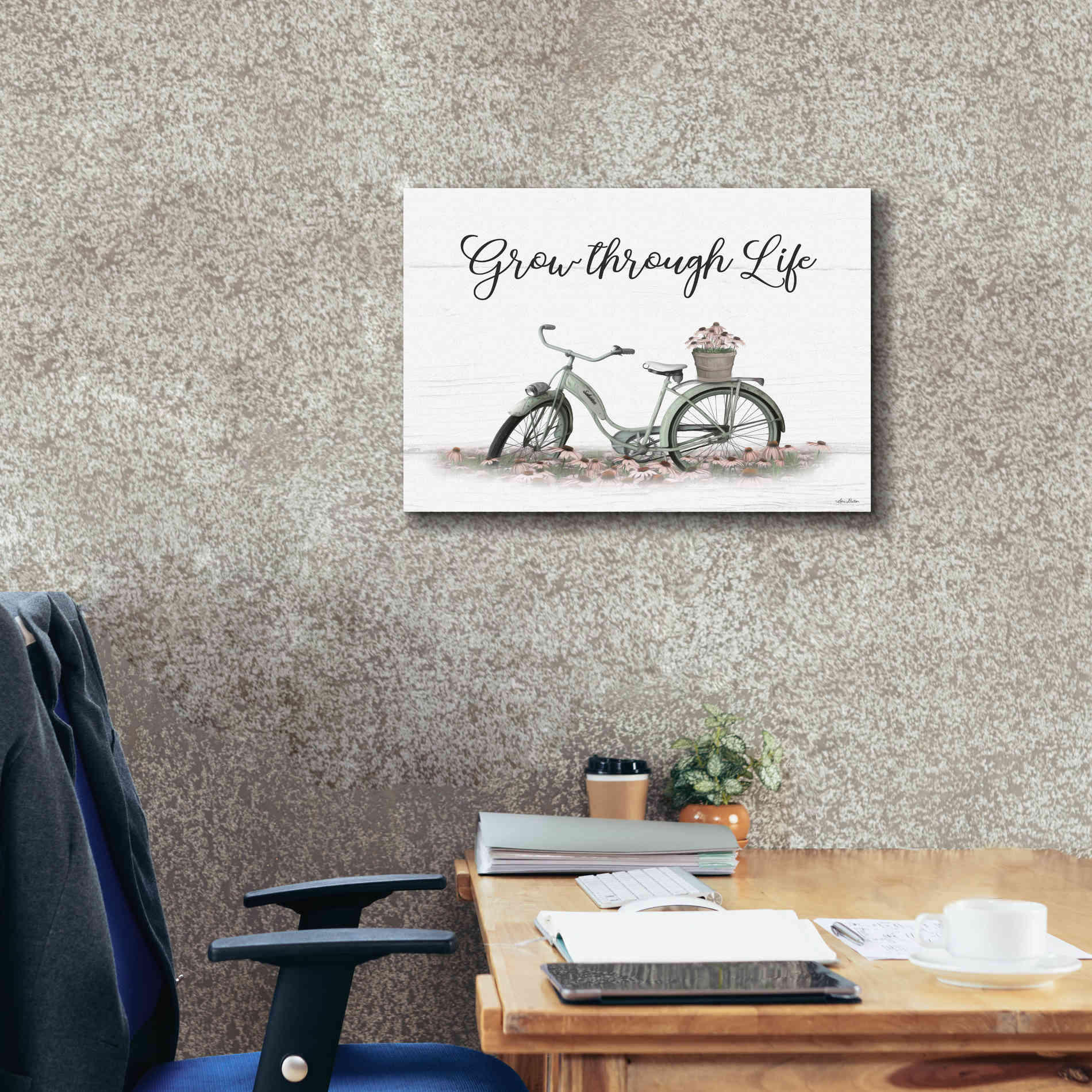 'Grow Through Life' by Lori Deiter, Canvas Wall Art,24 x 20