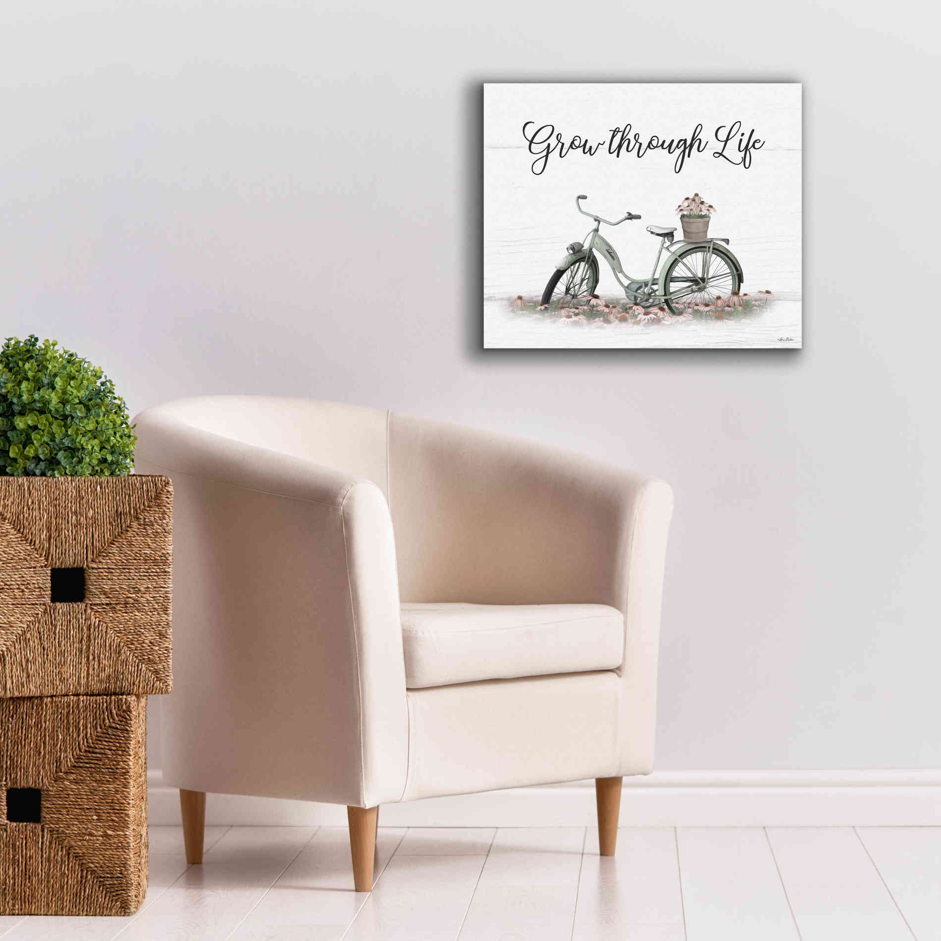 'Grow Through Life' by Lori Deiter, Canvas Wall Art,24 x 20