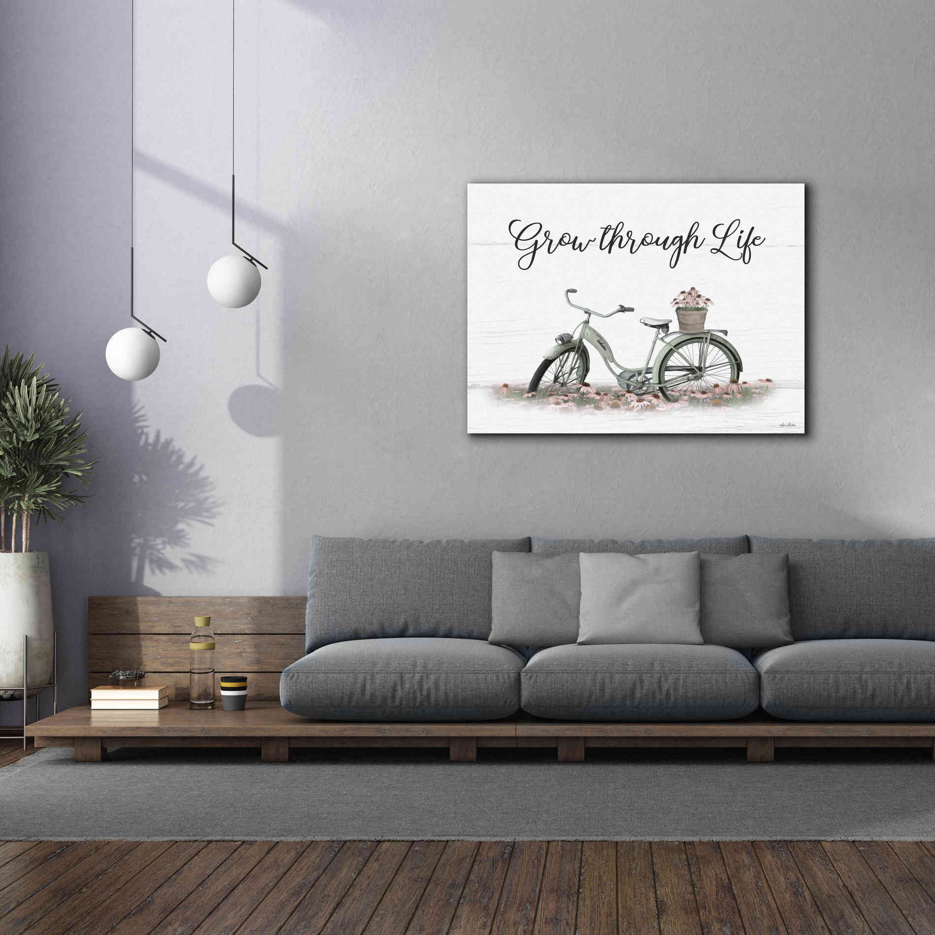 'Grow Through Life' by Lori Deiter, Canvas Wall Art,54 x 40