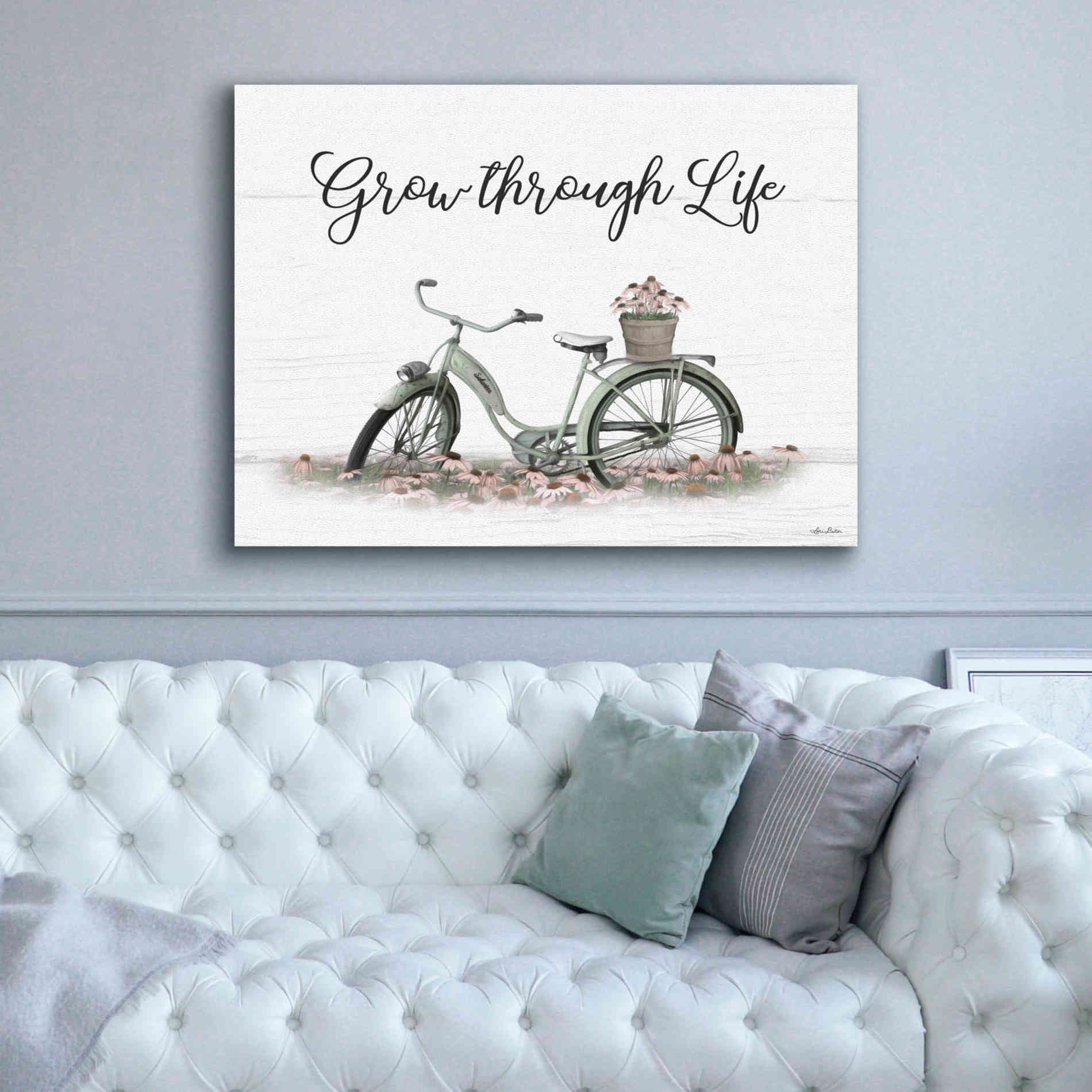 'Grow Through Life' by Lori Deiter, Canvas Wall Art,54 x 40