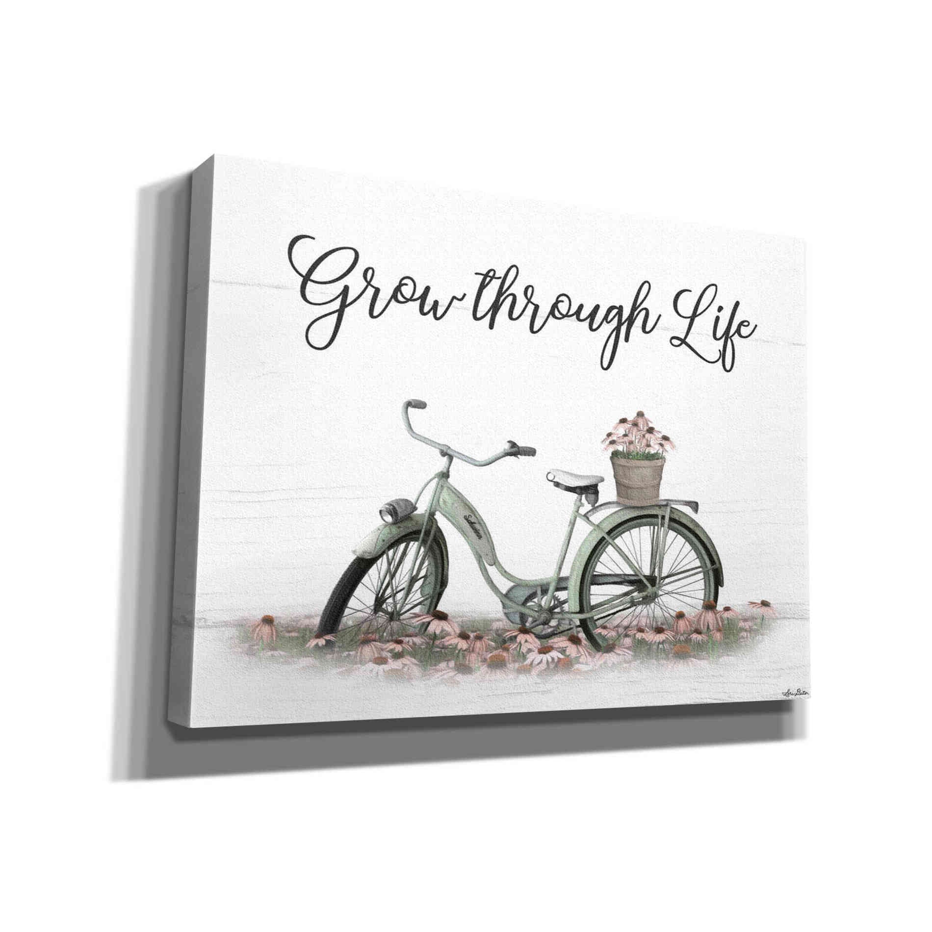 'Grow Through Life' by Lori Deiter, Canvas Wall Art