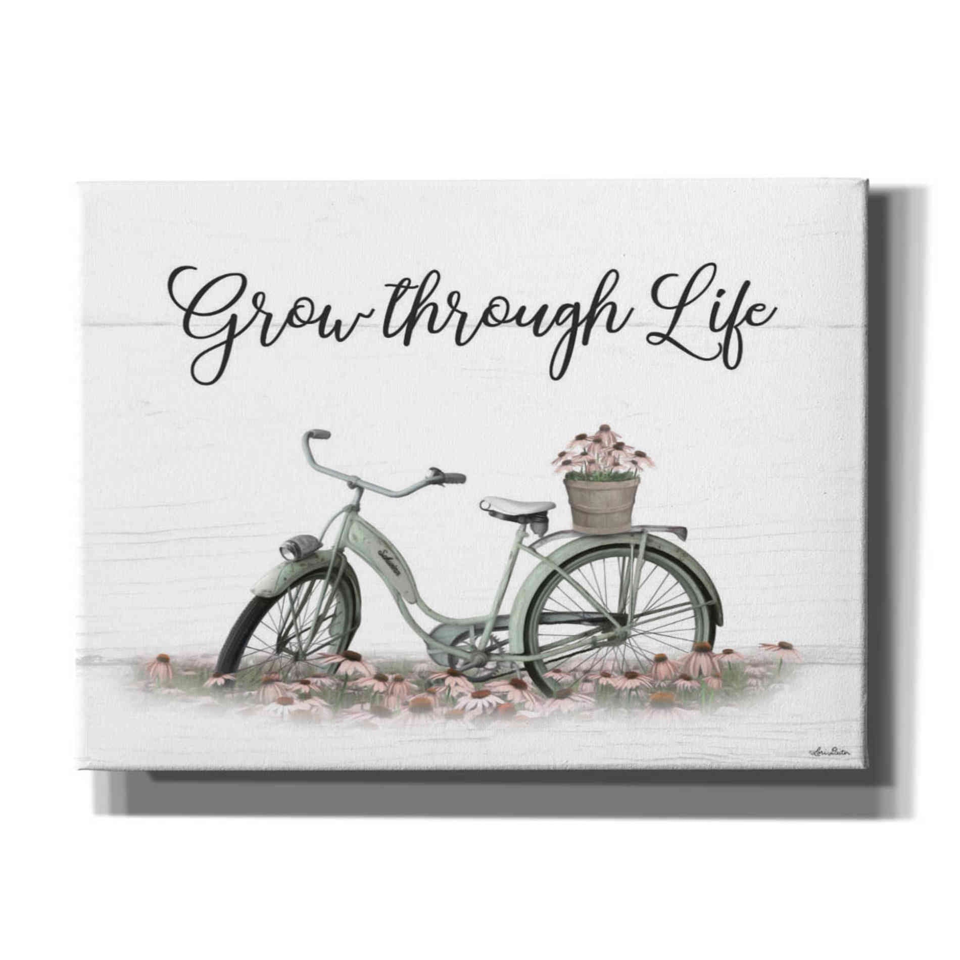 'Grow Through Life' by Lori Deiter, Canvas Wall Art