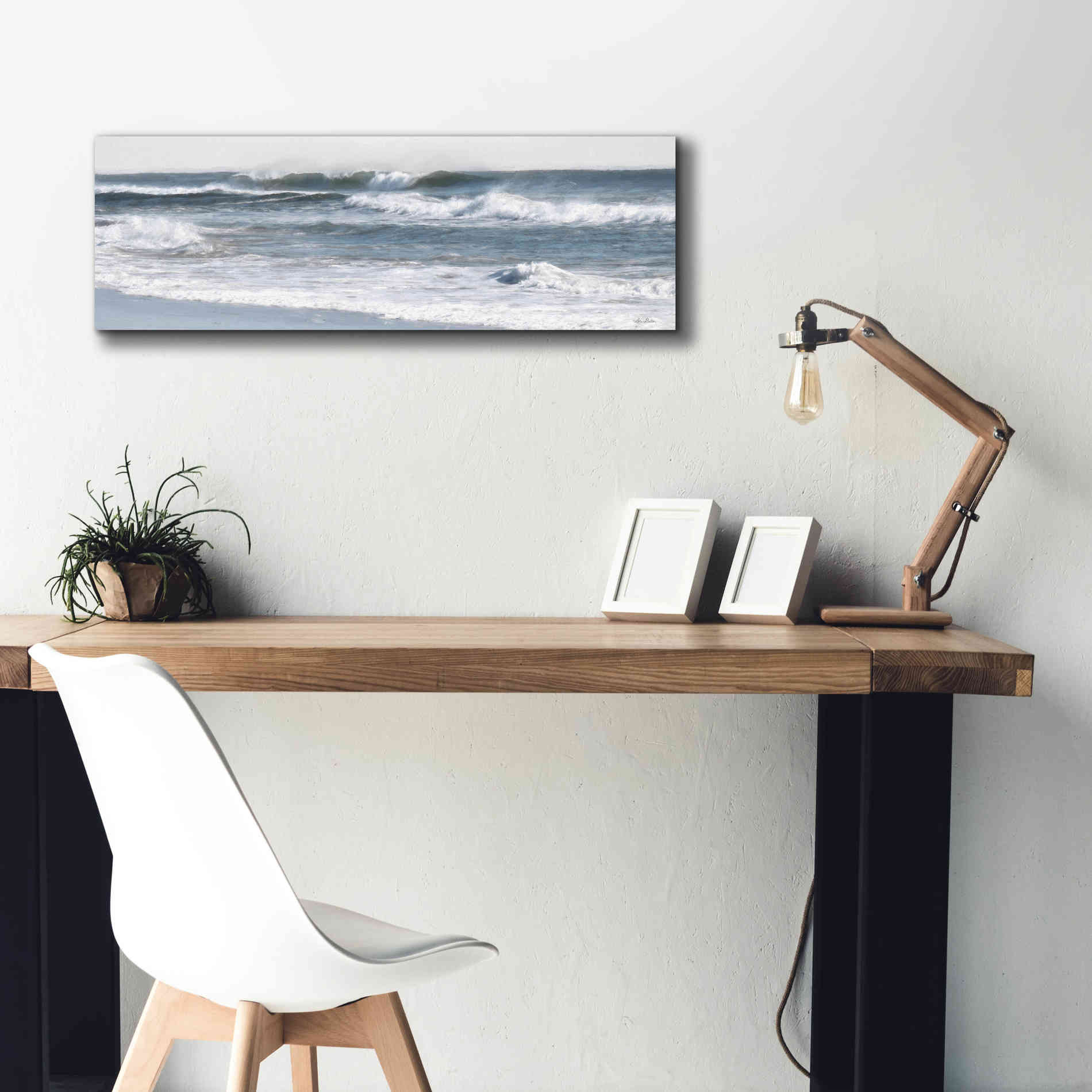 'Ocean Panorama' by Lori Deiter, Canvas Wall Art,36 x 12