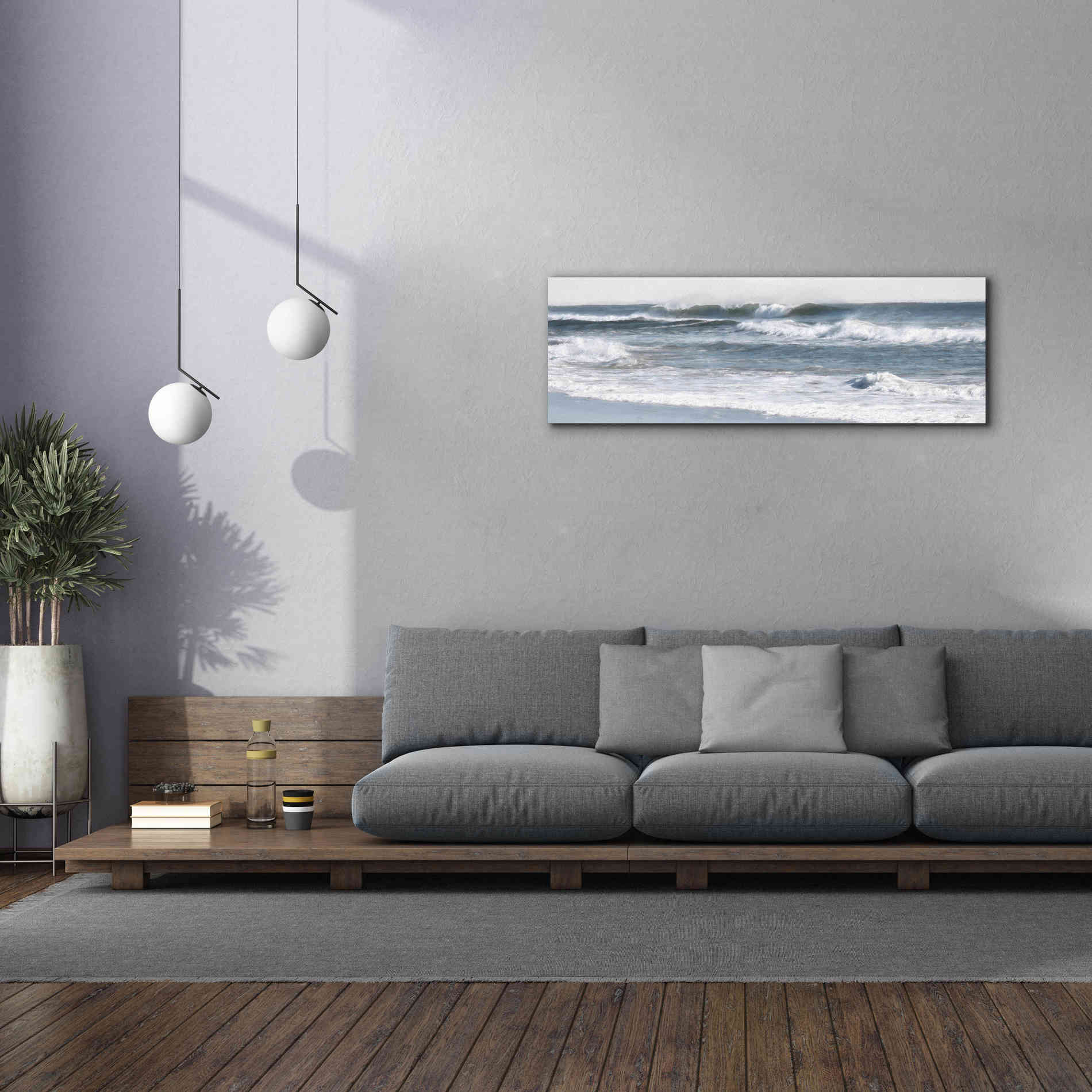'Ocean Panorama' by Lori Deiter, Canvas Wall Art,60 x 20