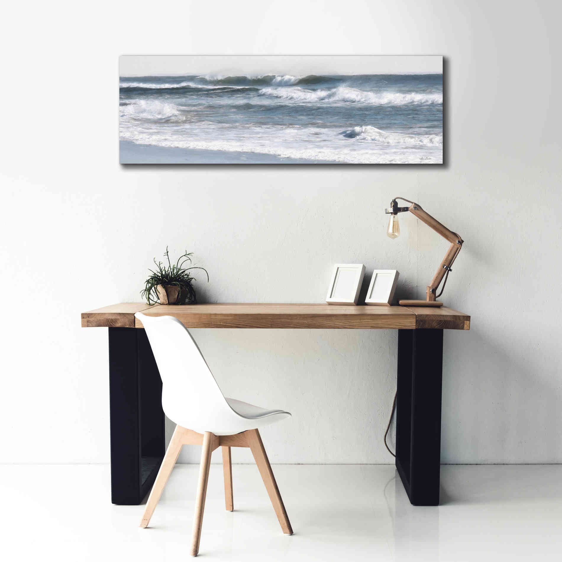 'Ocean Panorama' by Lori Deiter, Canvas Wall Art,60 x 20