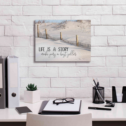 Image of 'Life is a Story' by Lori Deiter, Canvas Wall Art,16 x 12