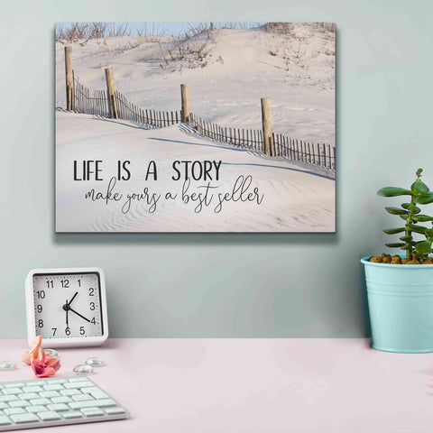 Image of 'Life is a Story' by Lori Deiter, Canvas Wall Art,16 x 12