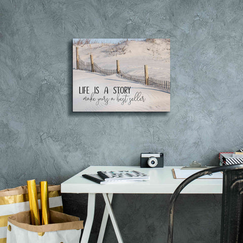 Image of 'Life is a Story' by Lori Deiter, Canvas Wall Art,16 x 12