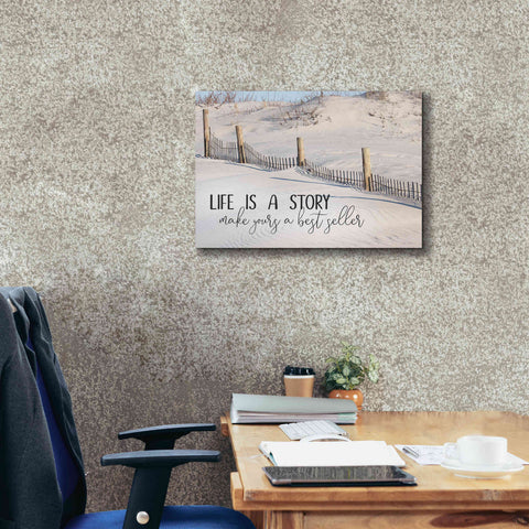 Image of 'Life is a Story' by Lori Deiter, Canvas Wall Art,26 x 18