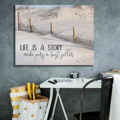 Image of 'Life is a Story' by Lori Deiter, Canvas Wall Art,34 x 26