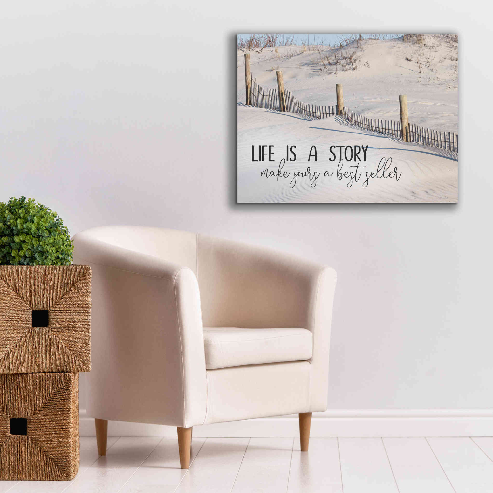 'Life is a Story' by Lori Deiter, Canvas Wall Art,34 x 26