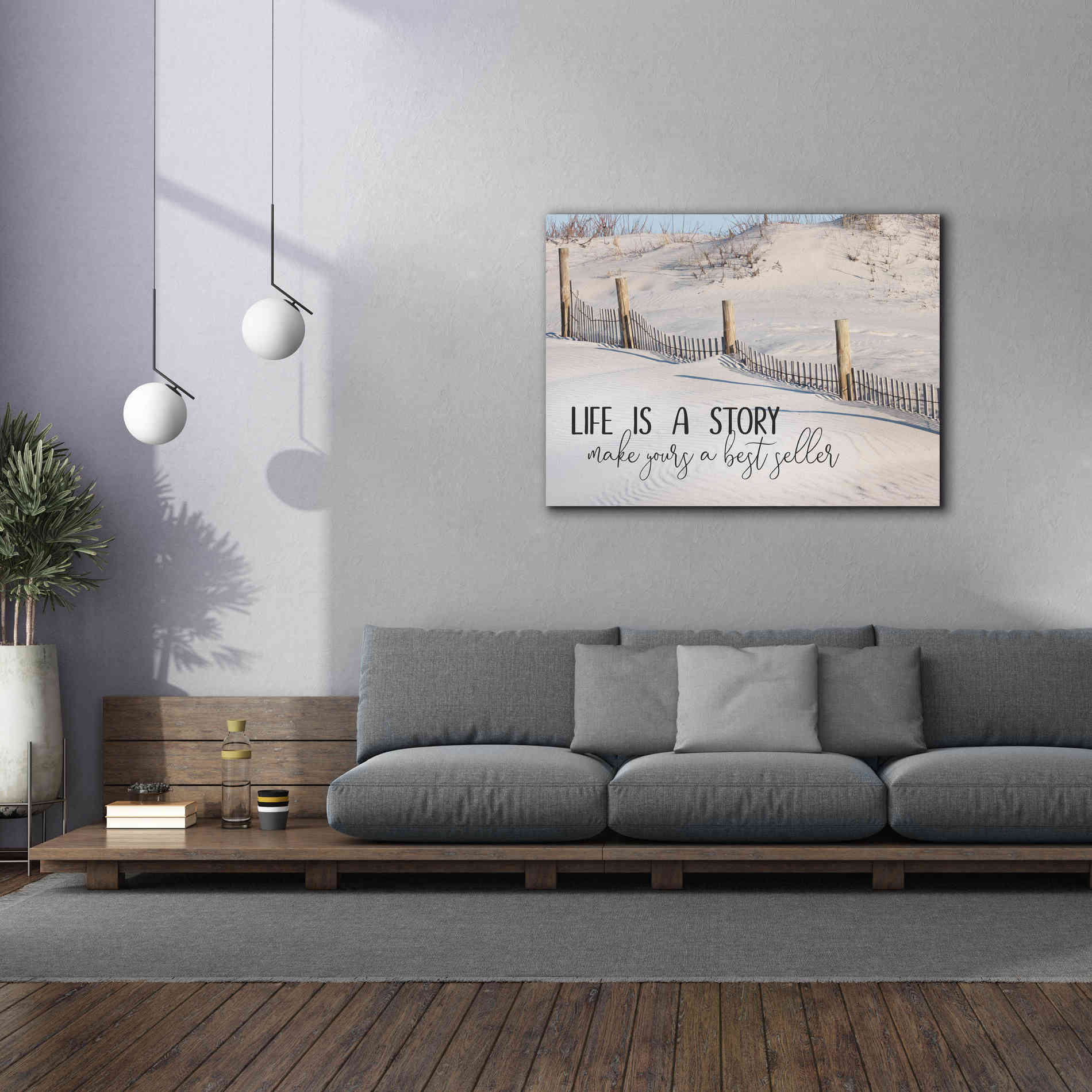 'Life is a Story' by Lori Deiter, Canvas Wall Art,54 x 40