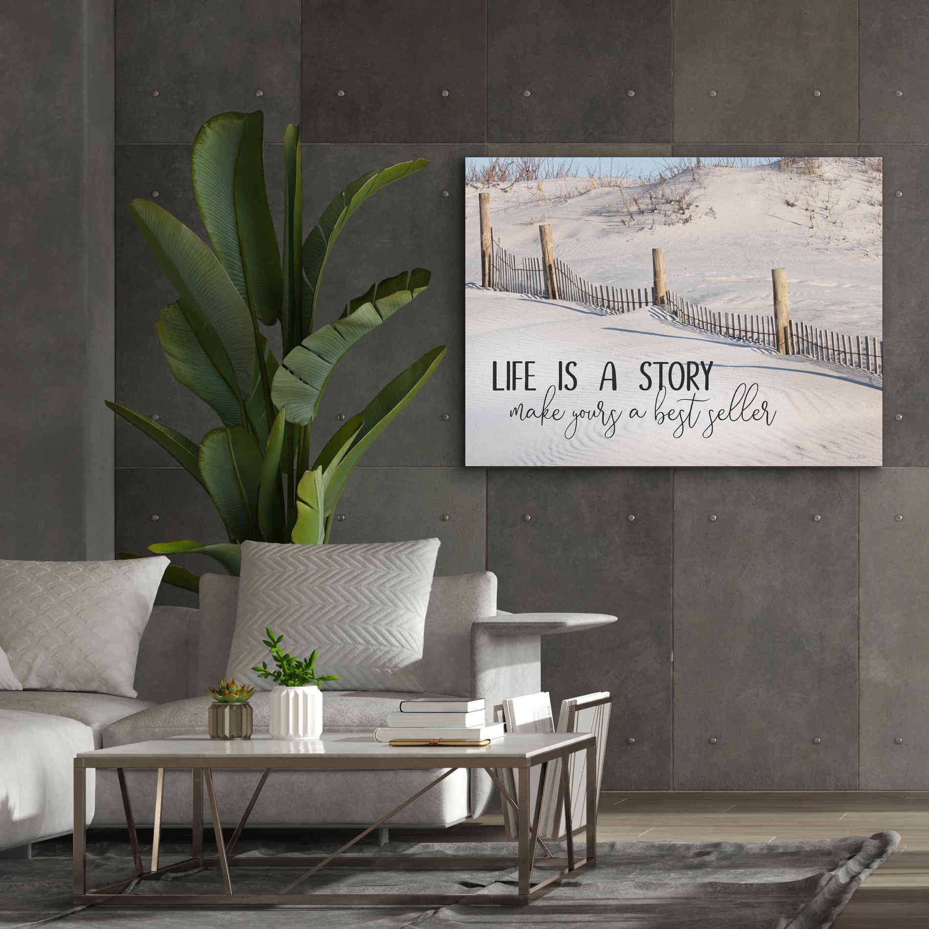'Life is a Story' by Lori Deiter, Canvas Wall Art,54 x 40