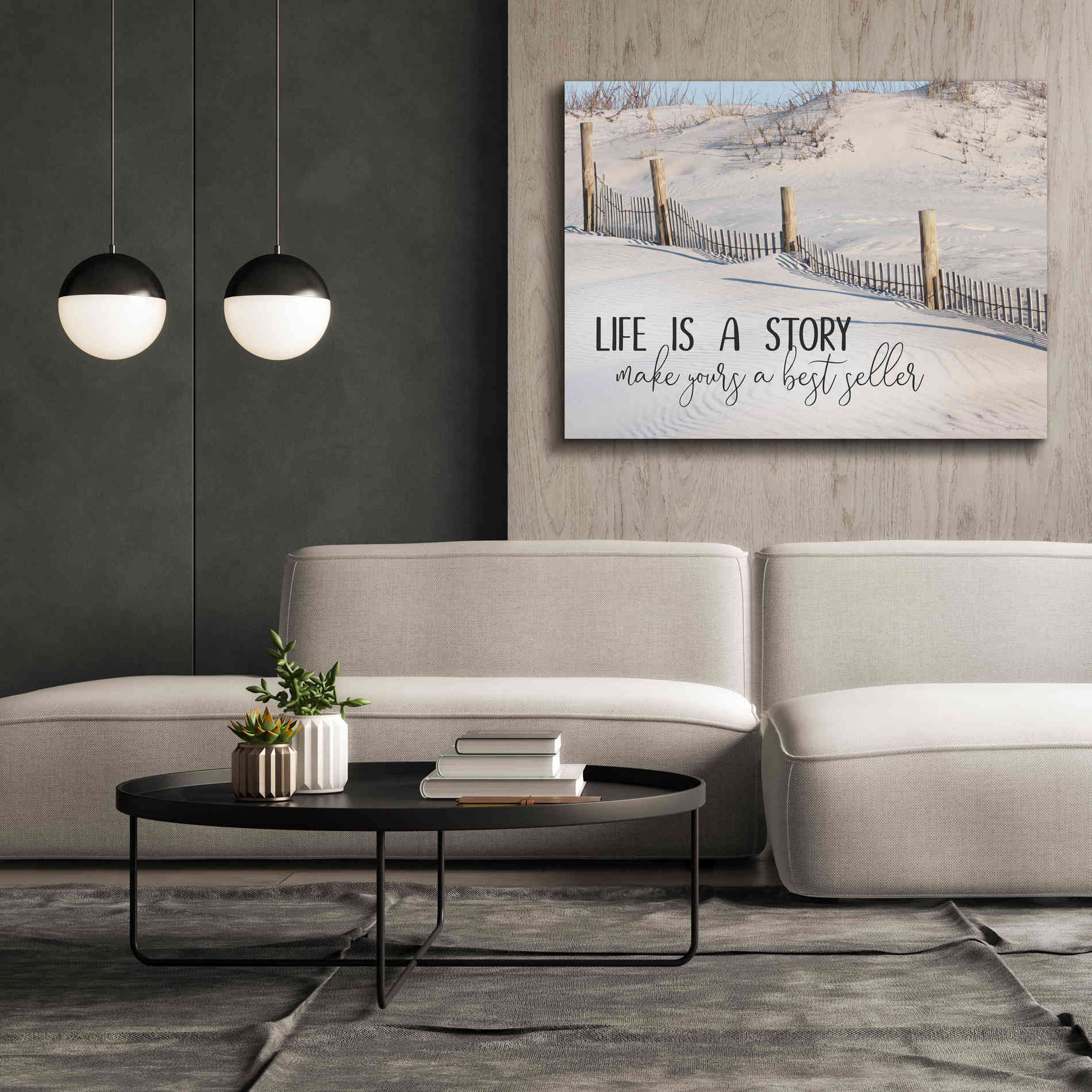 'Life is a Story' by Lori Deiter, Canvas Wall Art,54 x 40