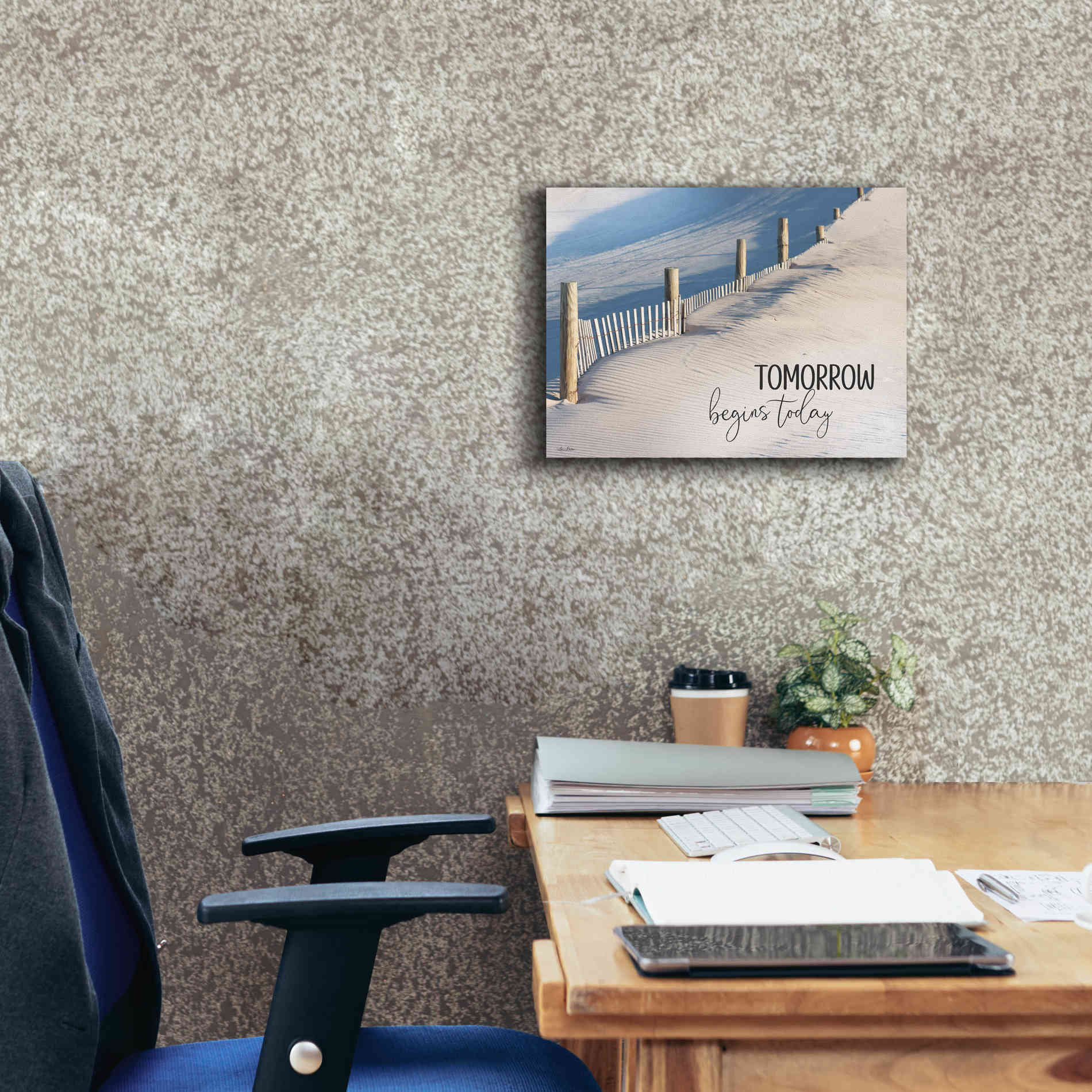 'Tomorrow Begins Today' by Lori Deiter, Canvas Wall Art,16 x 12