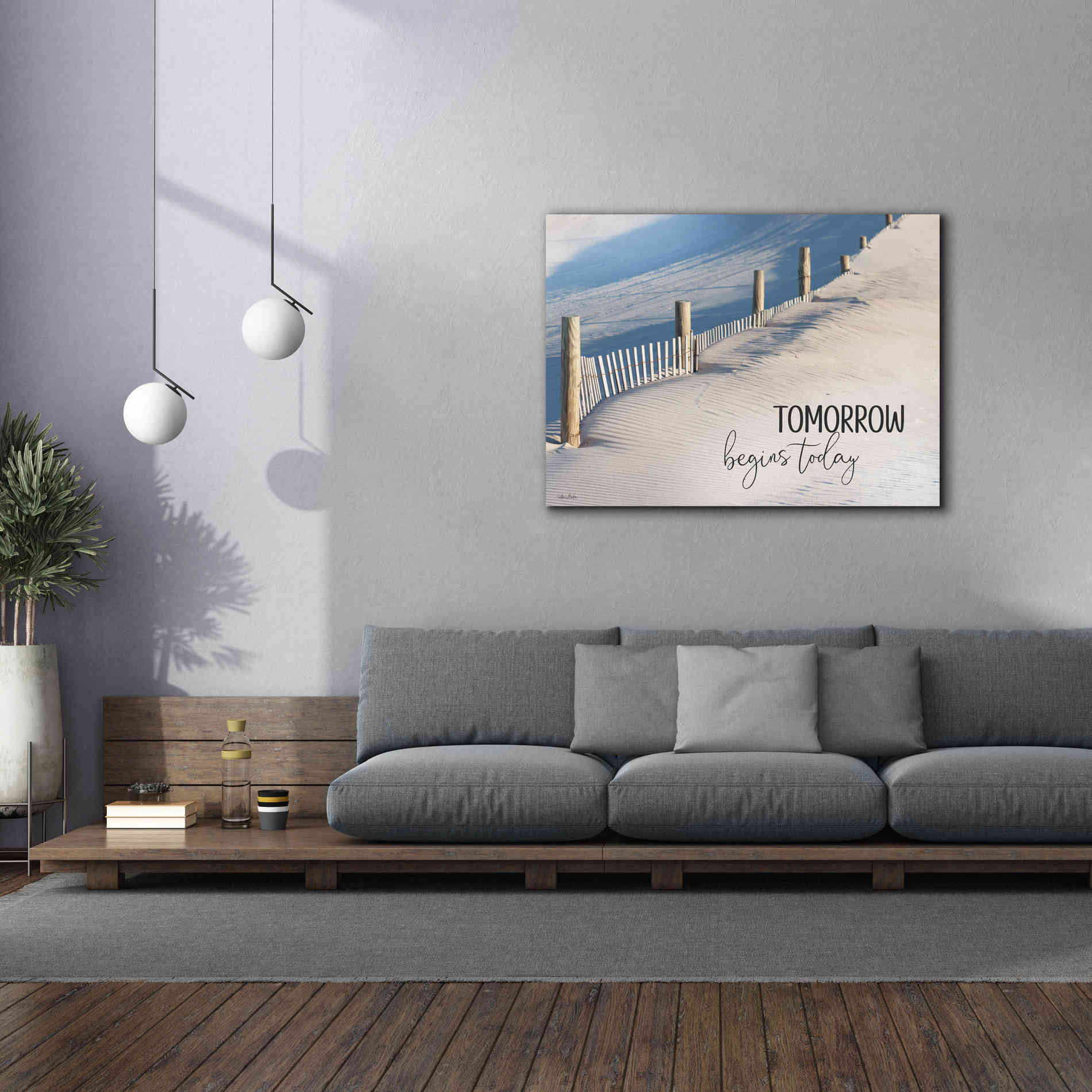 'Tomorrow Begins Today' by Lori Deiter, Canvas Wall Art,54 x 40