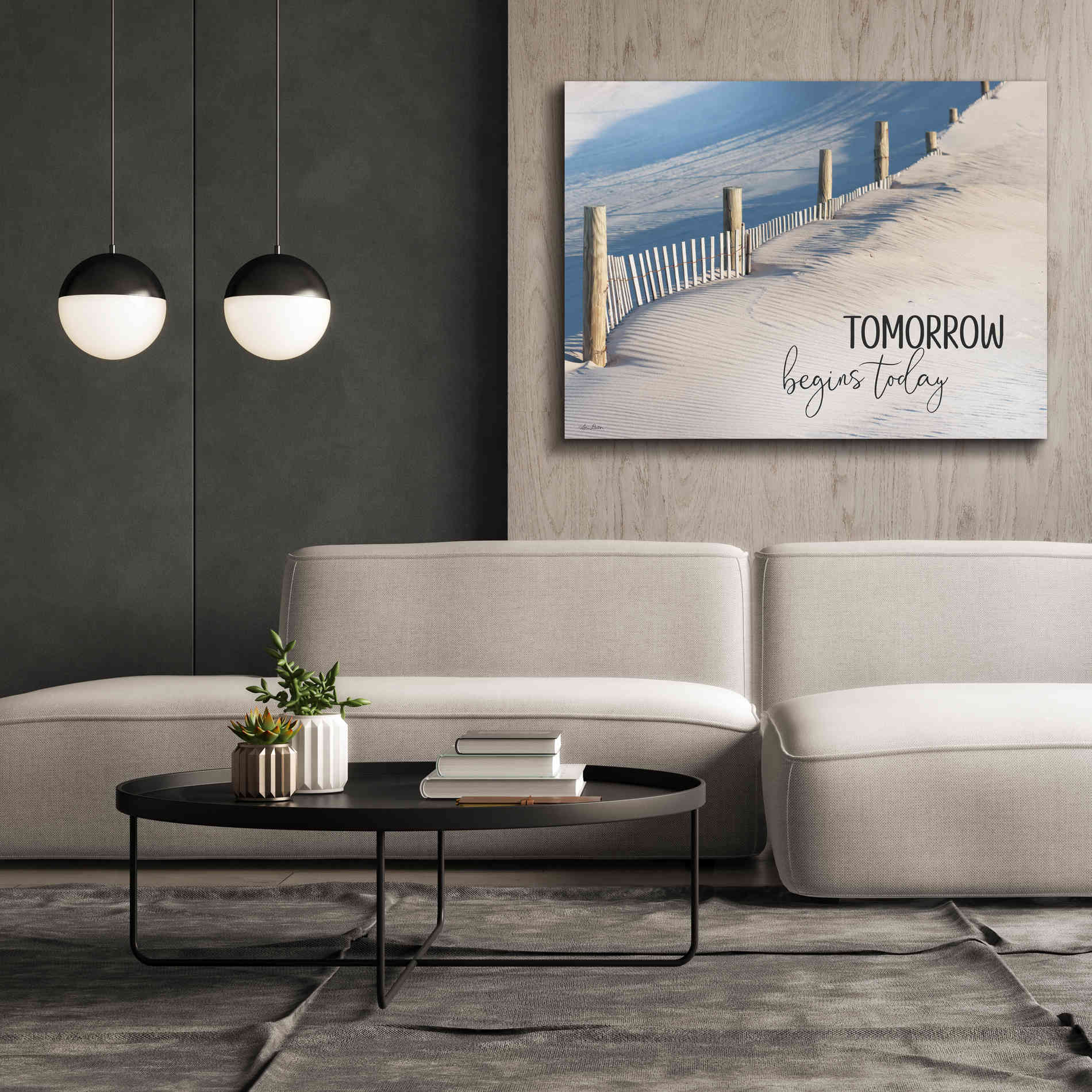 'Tomorrow Begins Today' by Lori Deiter, Canvas Wall Art,54 x 40