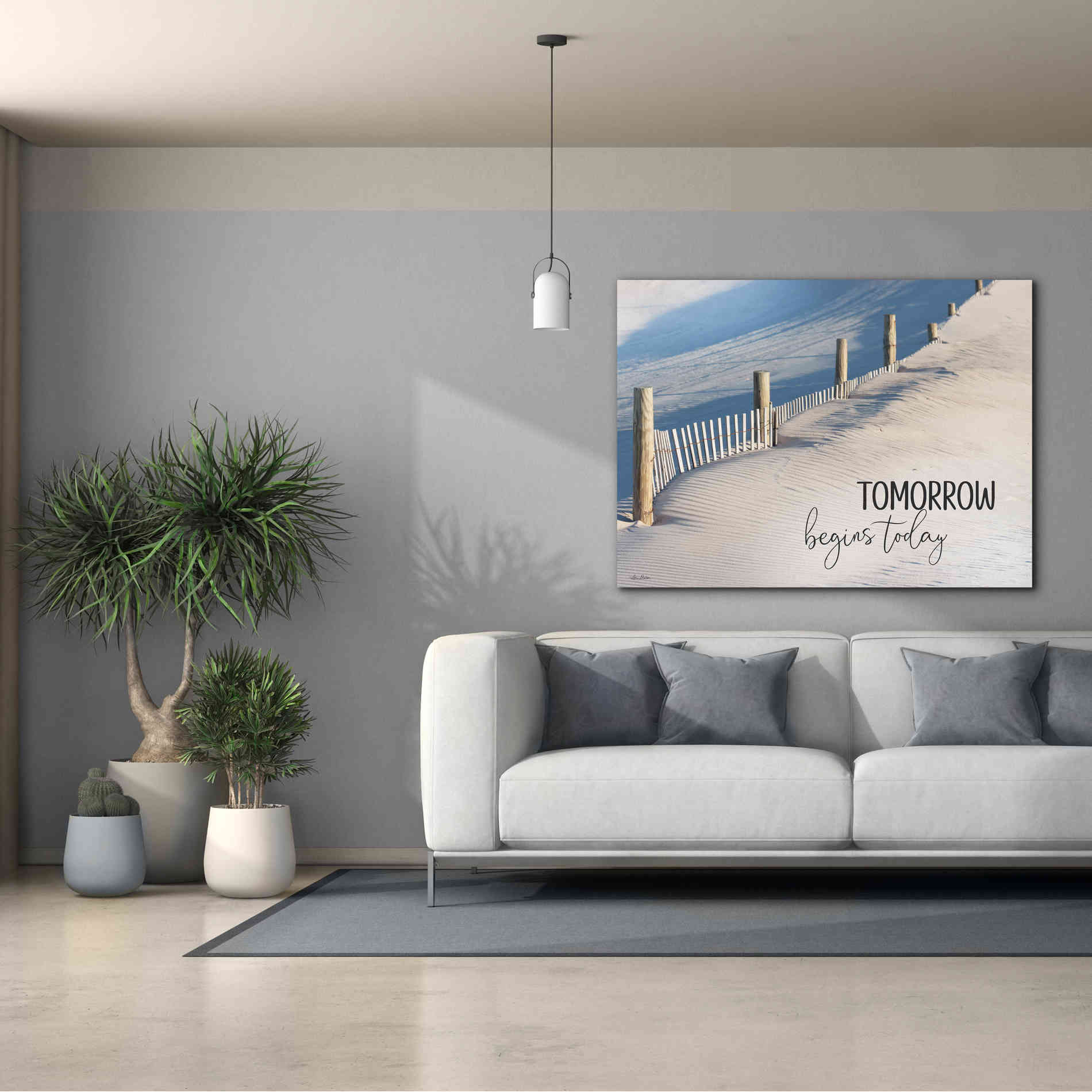 'Tomorrow Begins Today' by Lori Deiter, Canvas Wall Art,54 x 40