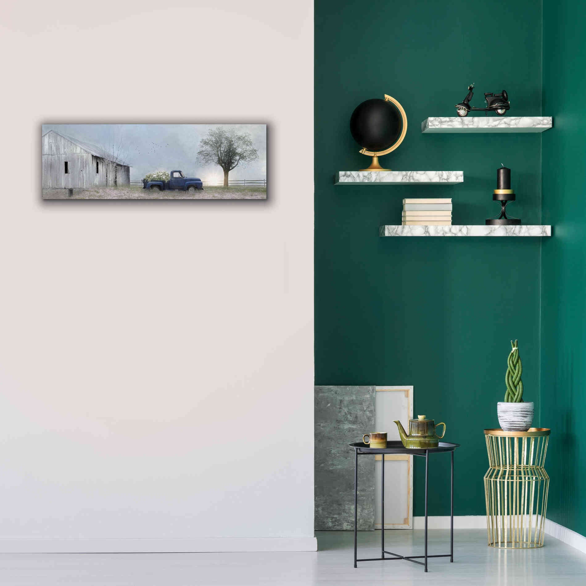 'Jonestown Barn' by Lori Deiter, Canvas Wall Art,36 x 12