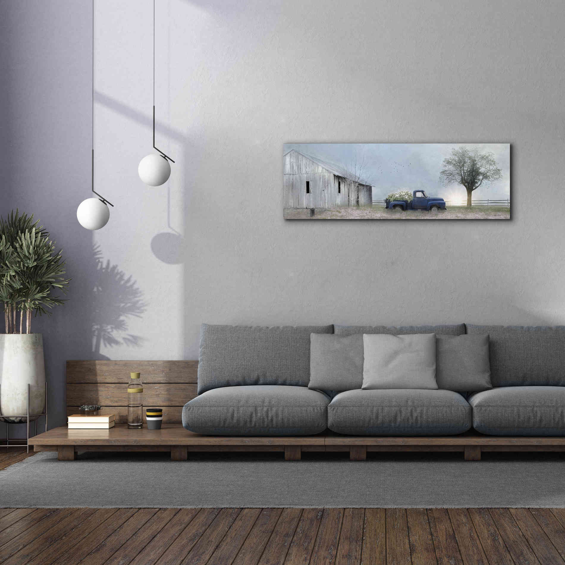 'Jonestown Barn' by Lori Deiter, Canvas Wall Art,60 x 20