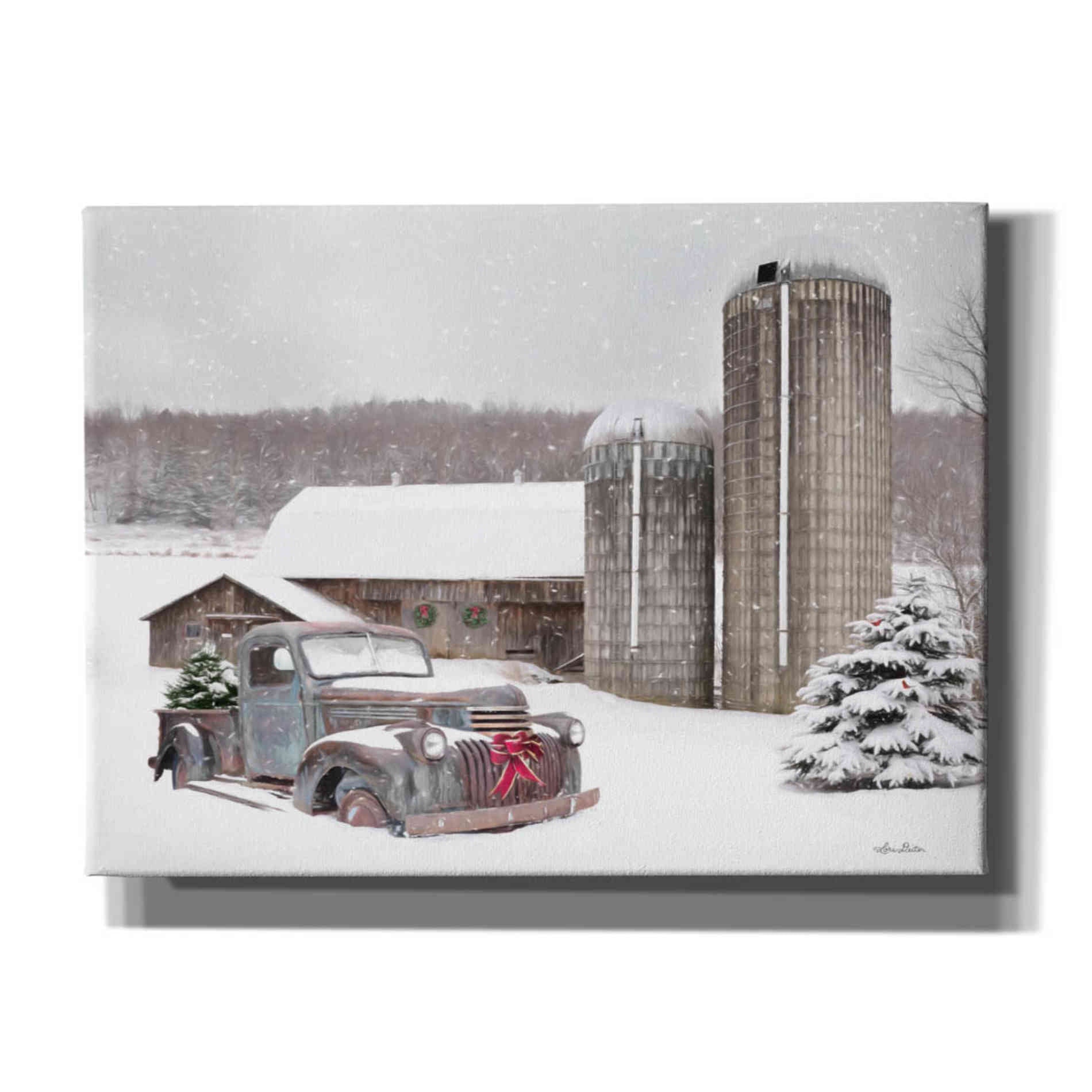 'North Country Christmas' by Lori Deiter, Canvas Wall Art