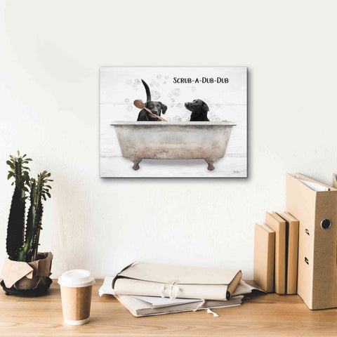 Image of 'Scrub-a-Dub-Dub' by Lori Deiter, Canvas Wall Art,16 x 12