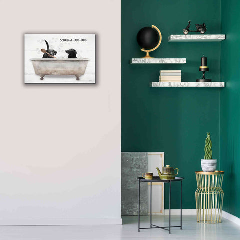 Image of 'Scrub-a-Dub-Dub' by Lori Deiter, Canvas Wall Art,26 x 18