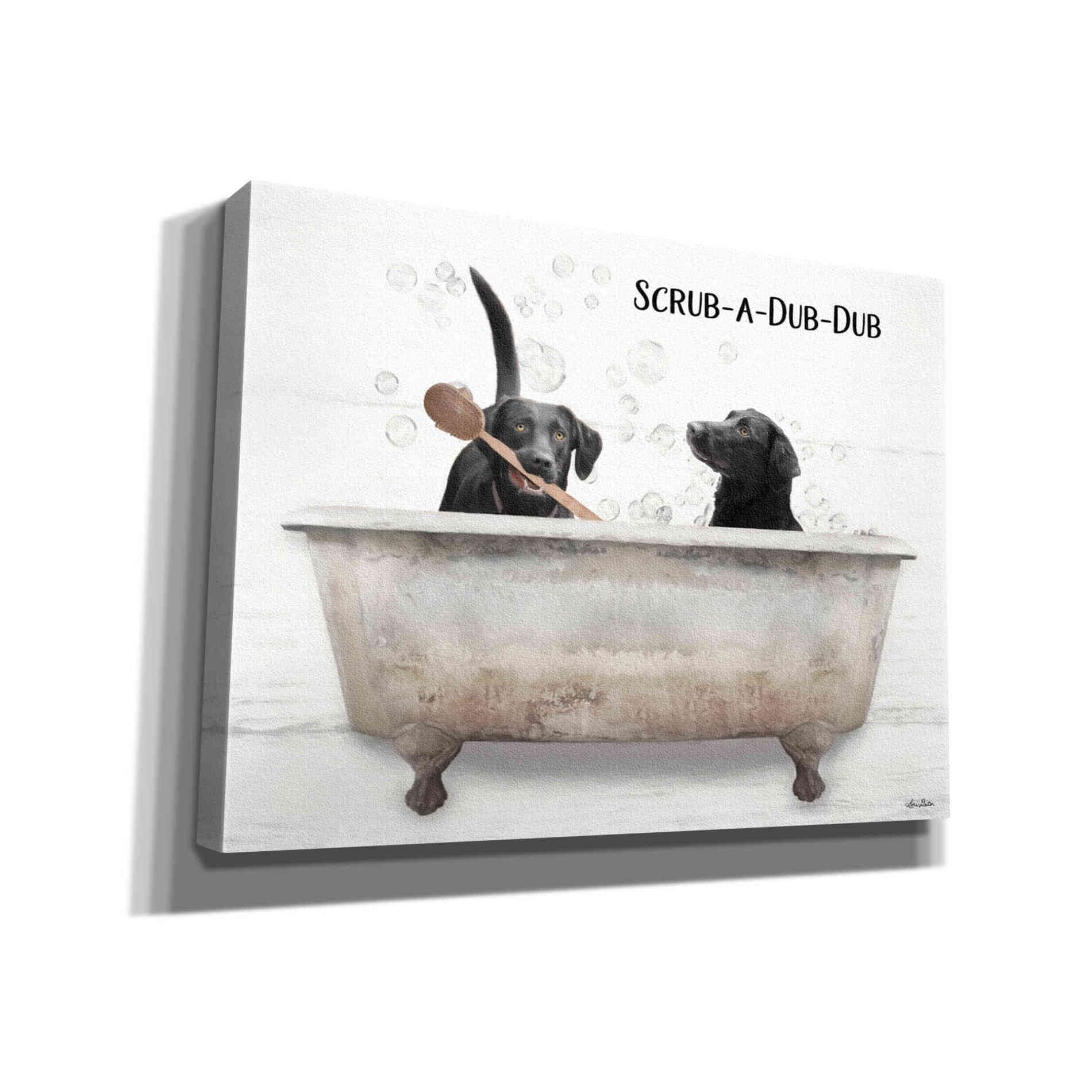 'Scrub-a-Dub-Dub' by Lori Deiter, Canvas Wall Art