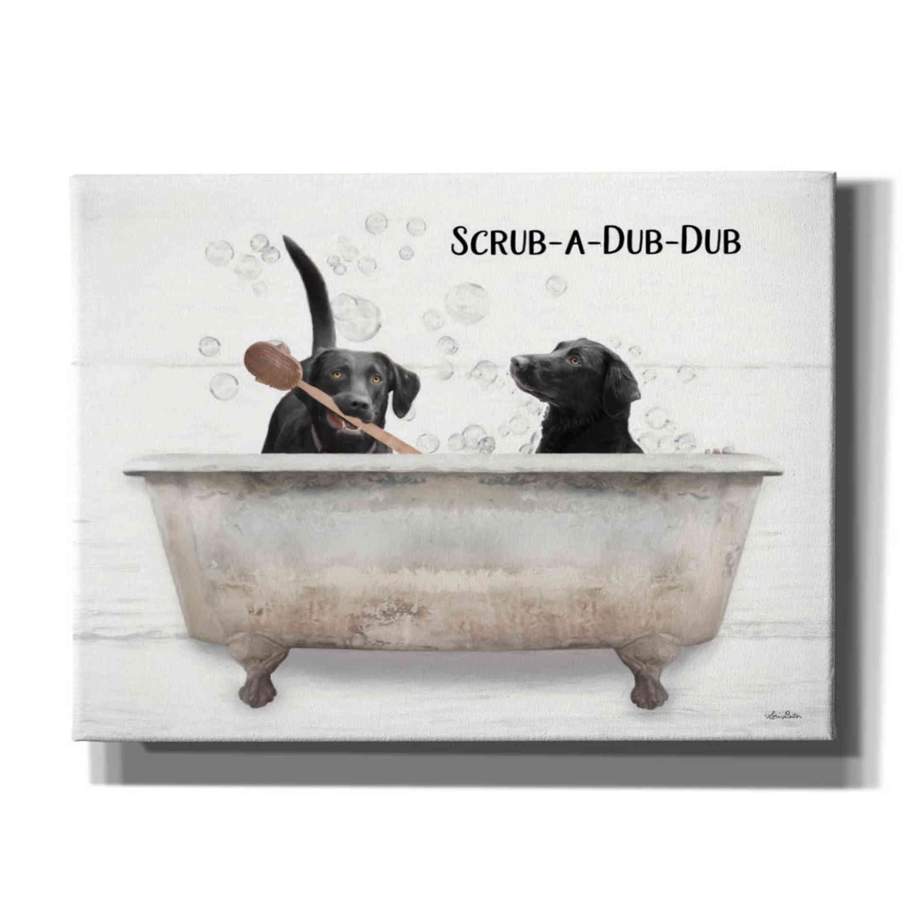 'Scrub-a-Dub-Dub' by Lori Deiter, Canvas Wall Art