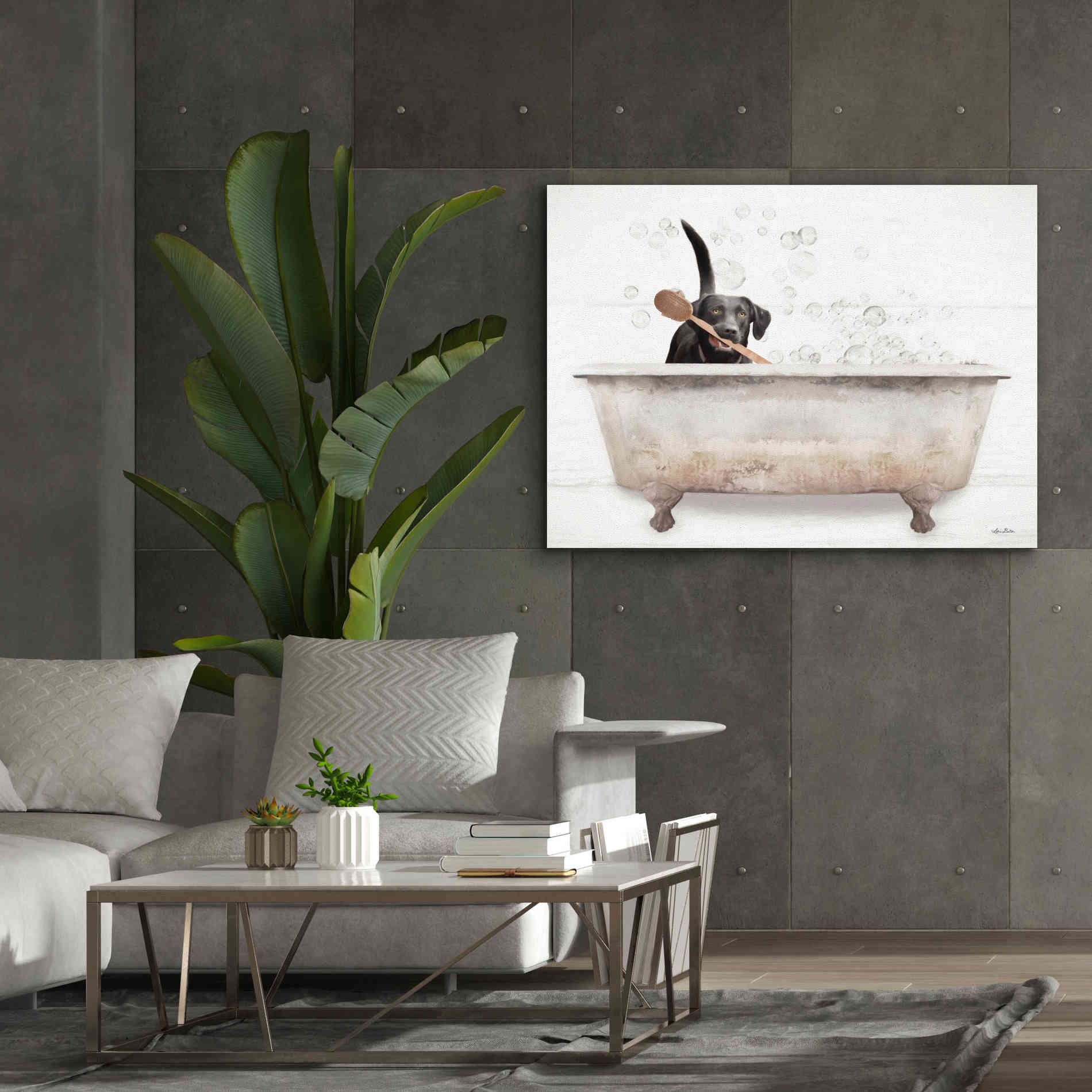 'Scrubbing Bubbles' by Lori Deiter, Canvas Wall Art,54 x 40