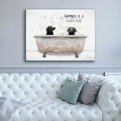 Image of 'Happiness is a Bubble Bath' by Lori Deiter, Canvas Wall Art,54 x 40