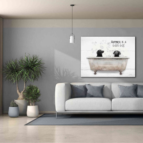 Image of 'Happiness is a Bubble Bath' by Lori Deiter, Canvas Wall Art,54 x 40