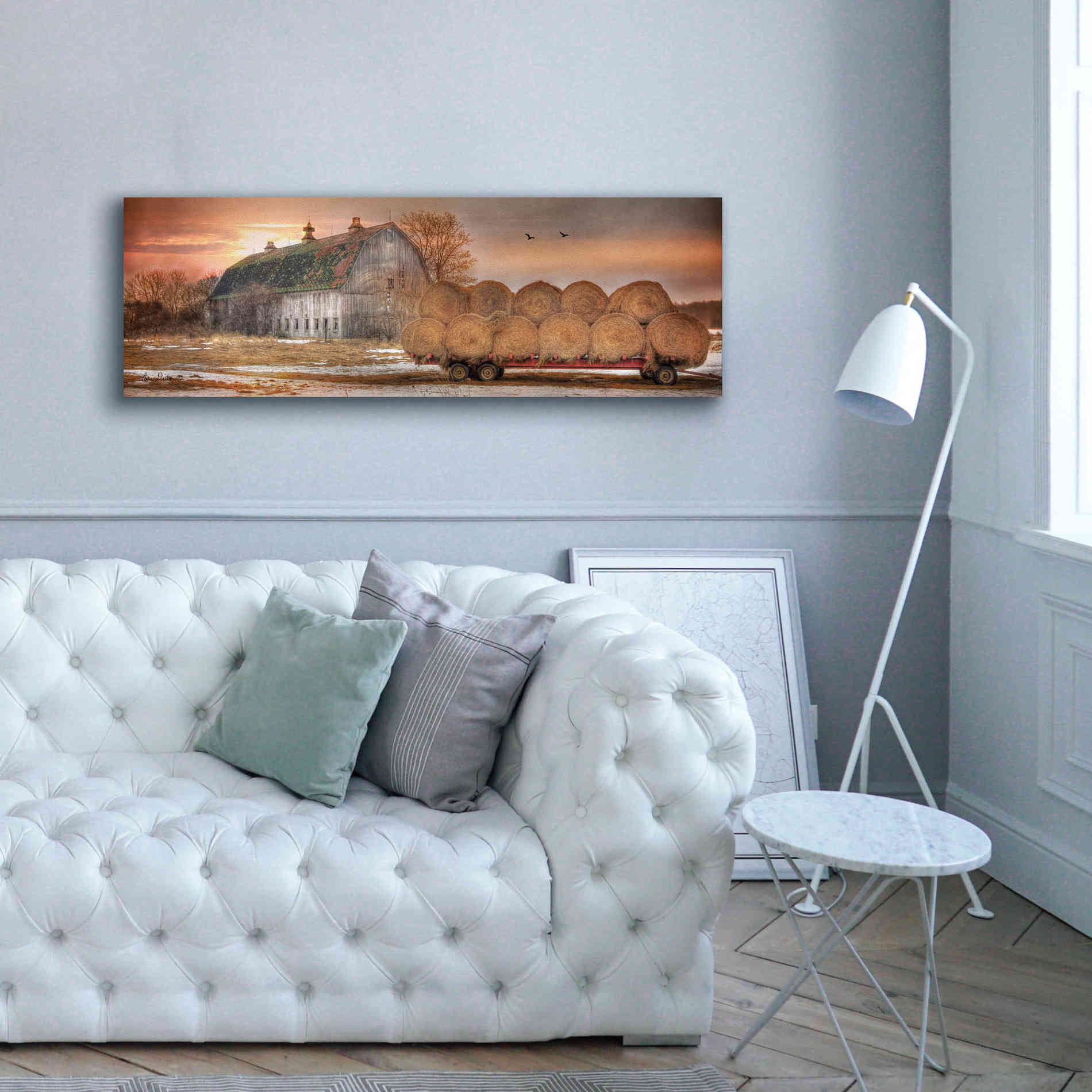 'Sunset on the Far' by Lori Deiter, Canvas Wall Art,60 x 20