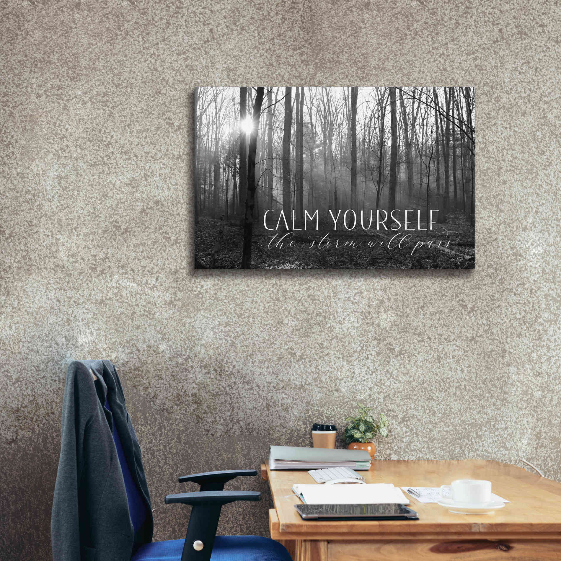 'Calm Yourself' by Lori Deiter, Canvas Wall Art,40 x 26