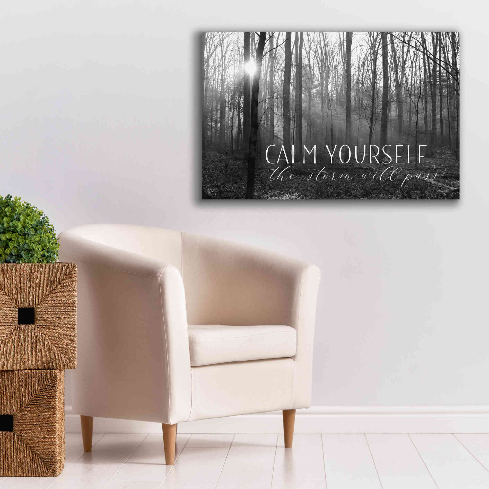'Calm Yourself' by Lori Deiter, Canvas Wall Art,40 x 26