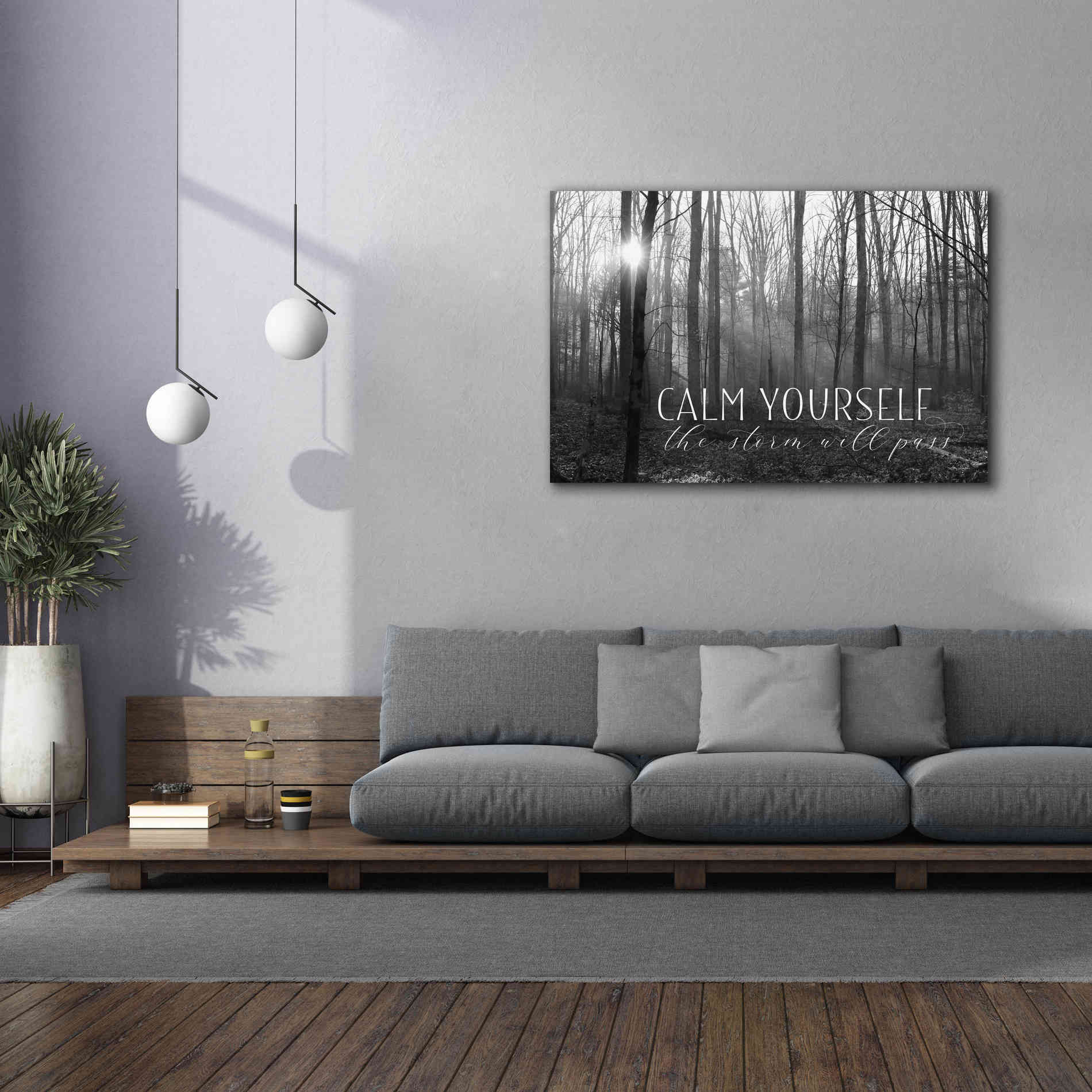'Calm Yourself' by Lori Deiter, Canvas Wall Art,60 x 40