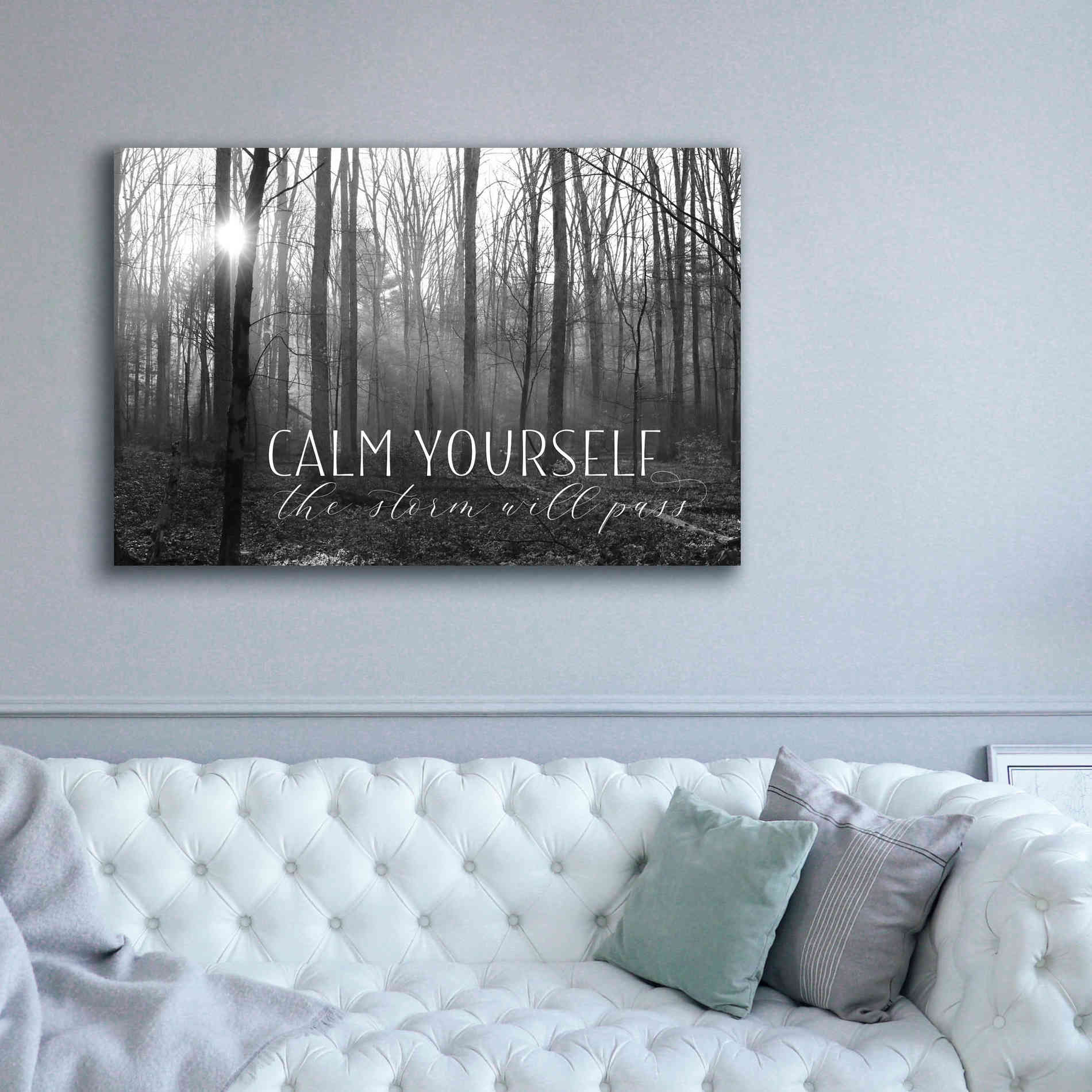 'Calm Yourself' by Lori Deiter, Canvas Wall Art,60 x 40