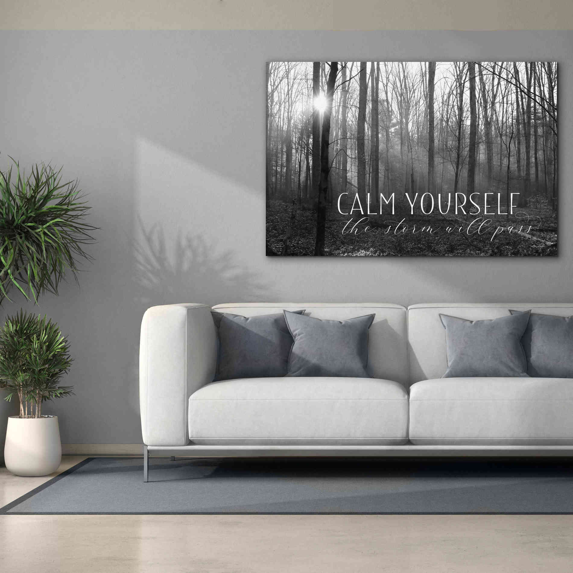 'Calm Yourself' by Lori Deiter, Canvas Wall Art,60 x 40
