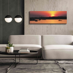 'River Sunset' by Lori Deiter, Canvas Wall Art,60 x 20