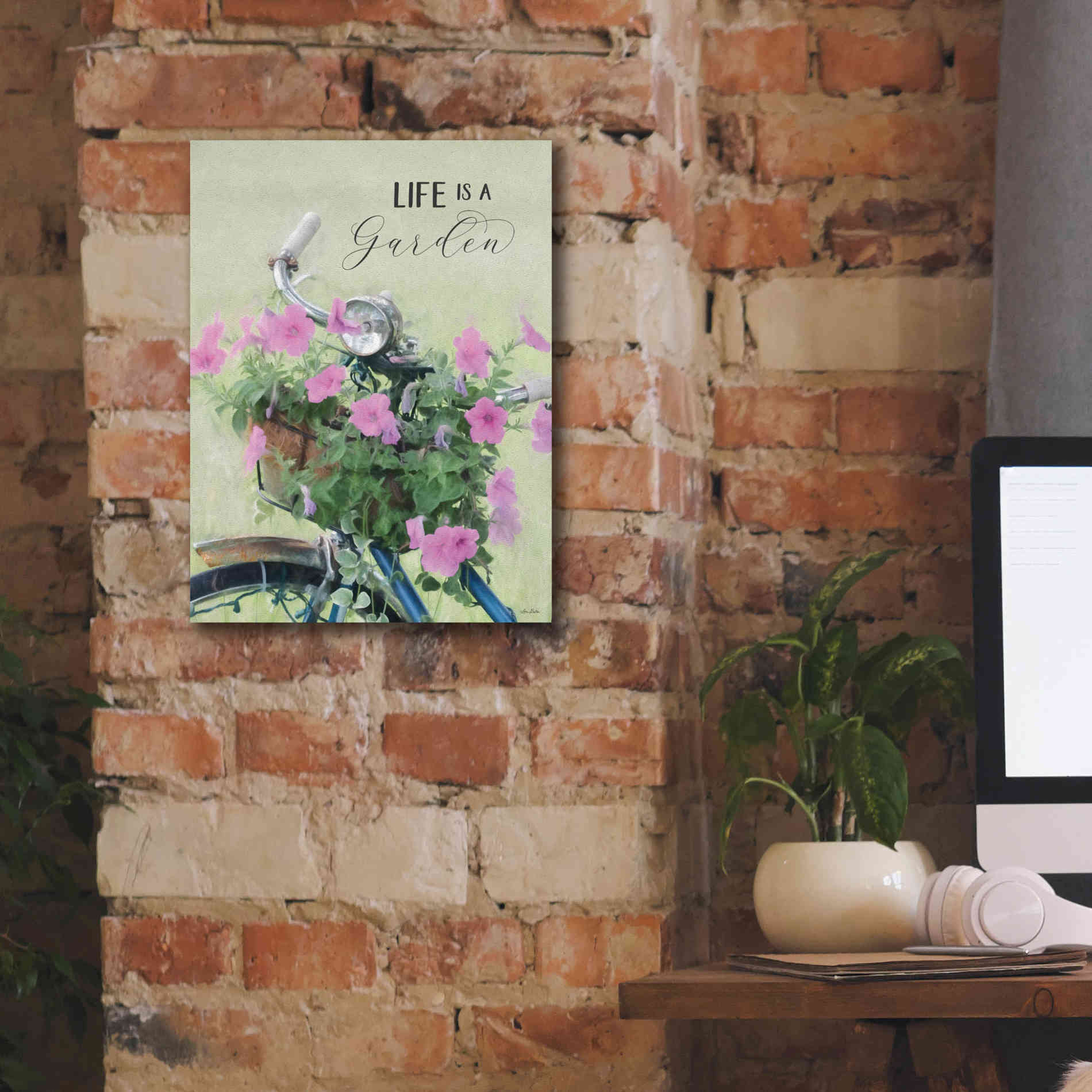 'Life is a Garden' by Lori Deiter, Canvas Wall Art,12 x 16