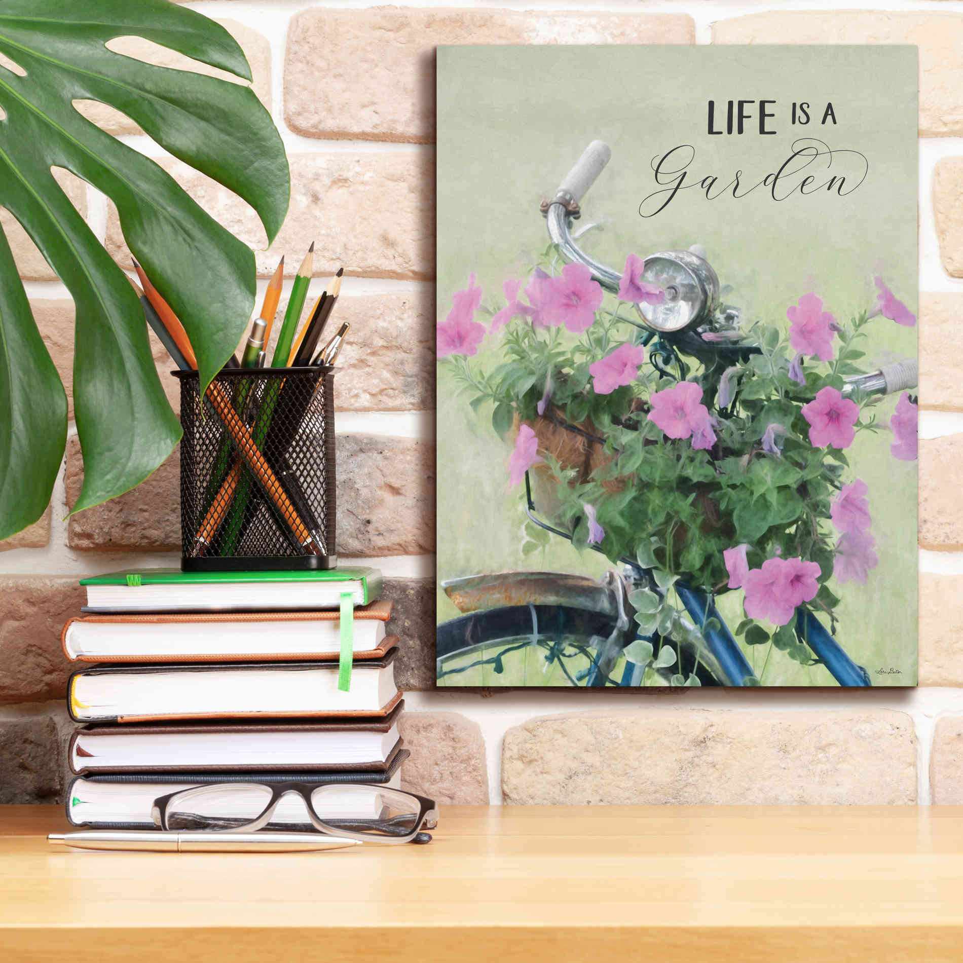 'Life is a Garden' by Lori Deiter, Canvas Wall Art,12 x 16