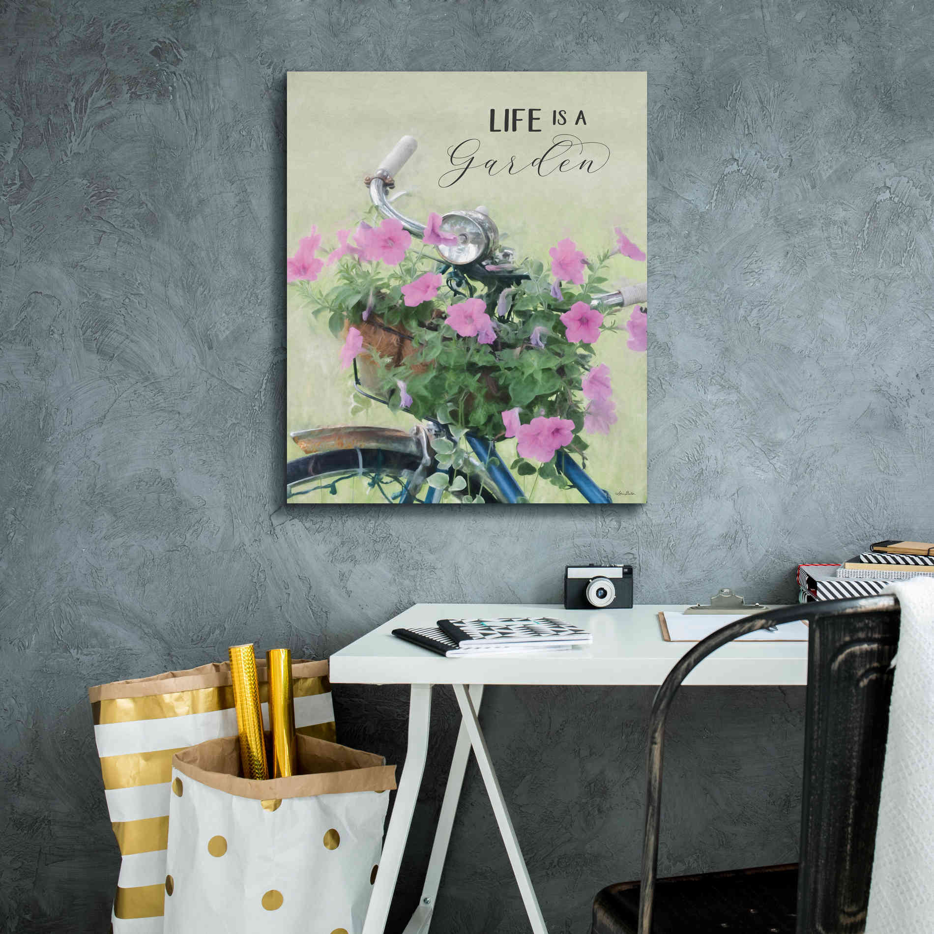 'Life is a Garden' by Lori Deiter, Canvas Wall Art,20 x 24