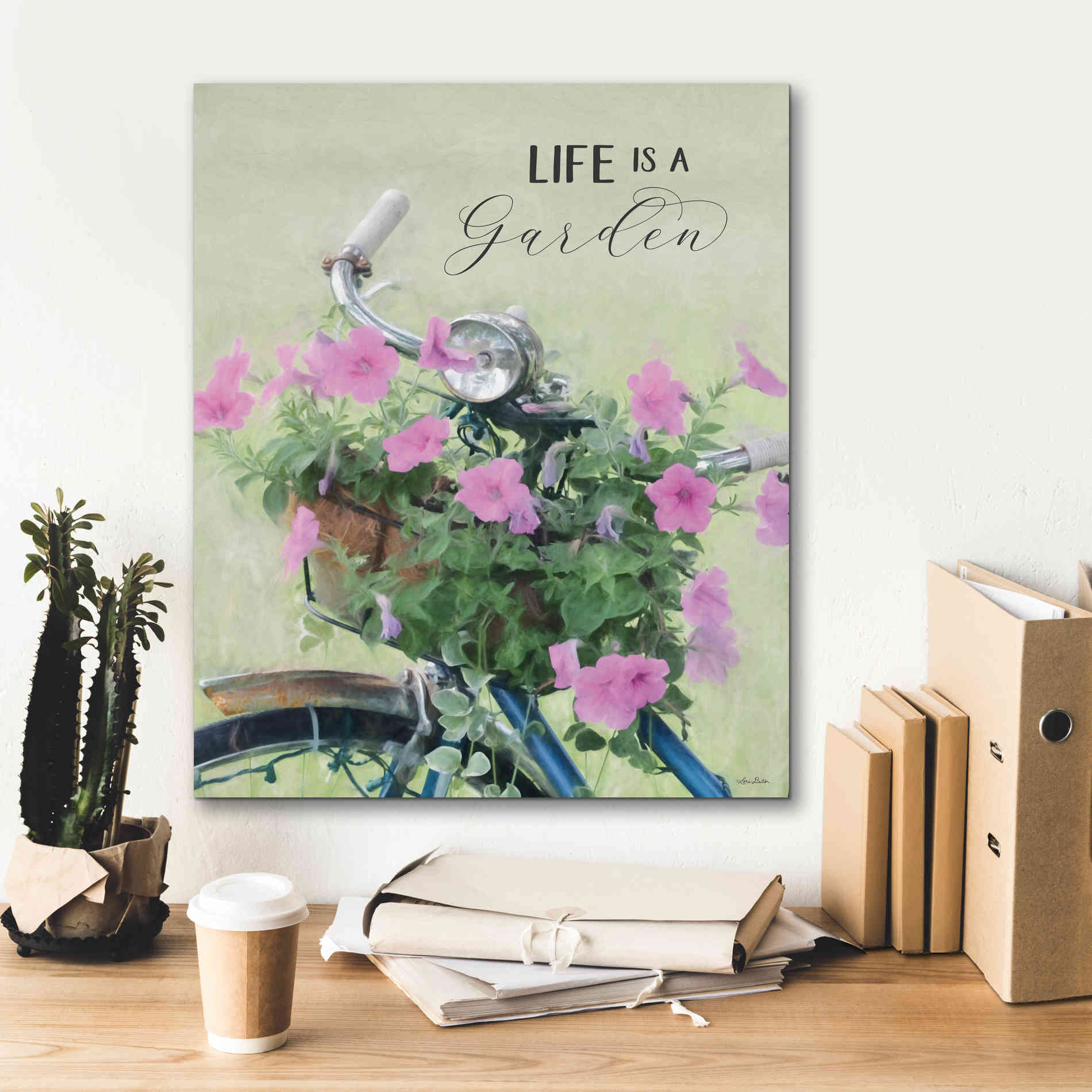 'Life is a Garden' by Lori Deiter, Canvas Wall Art,20 x 24