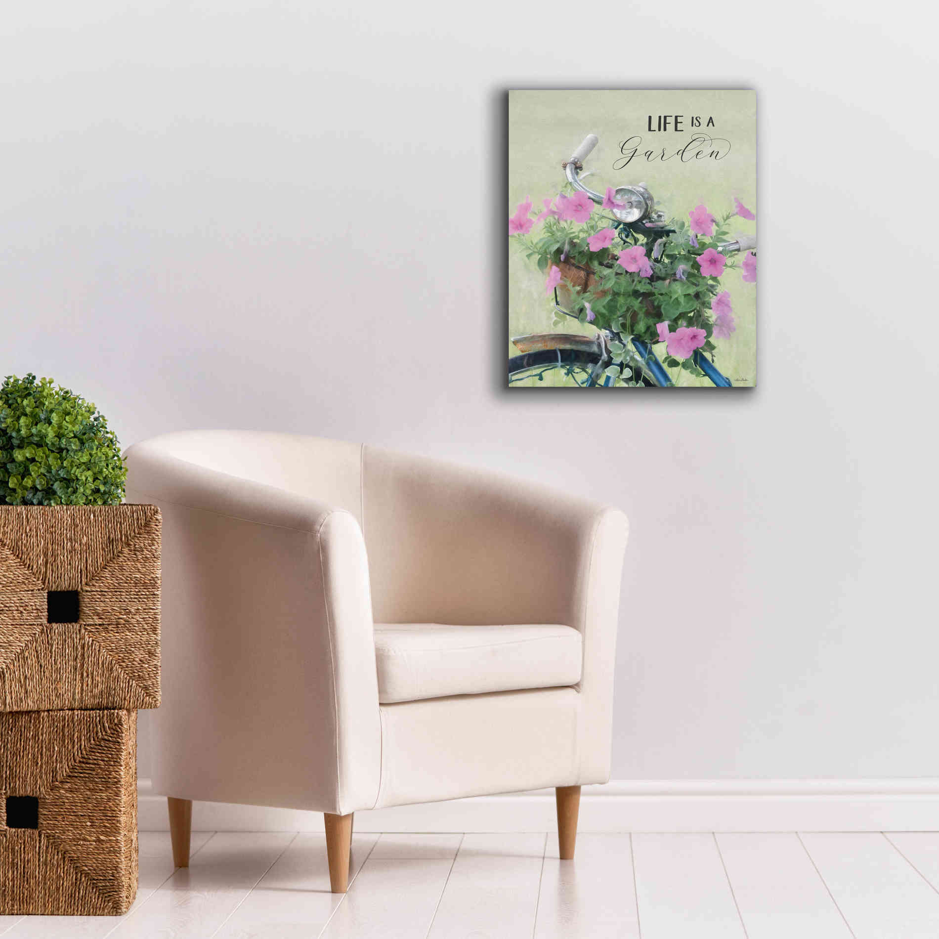 'Life is a Garden' by Lori Deiter, Canvas Wall Art,20 x 24