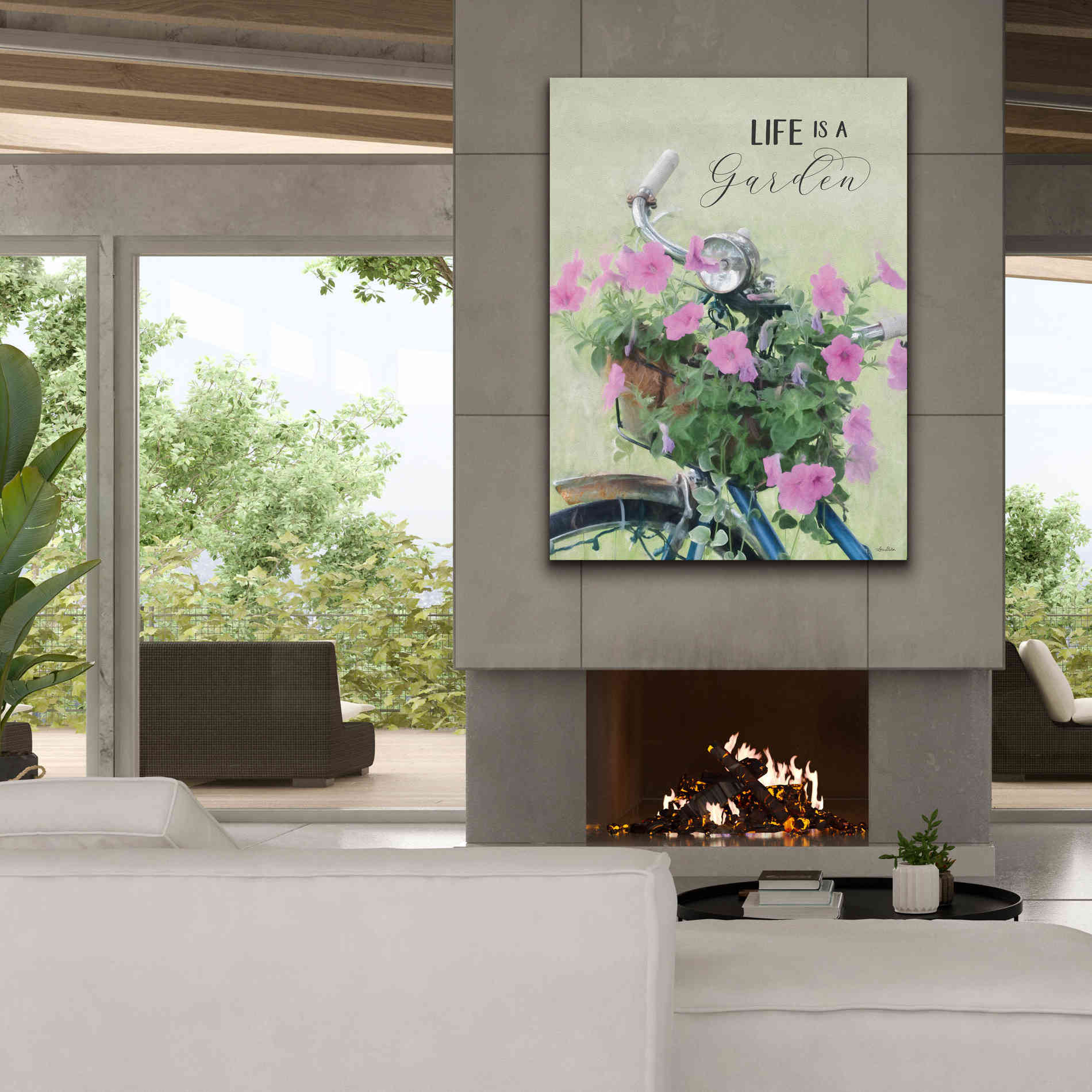 'Life is a Garden' by Lori Deiter, Canvas Wall Art,40 x 54